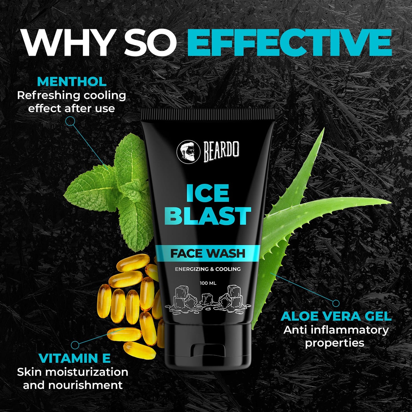 Beardo Ice Blast Face Wash (100ml)