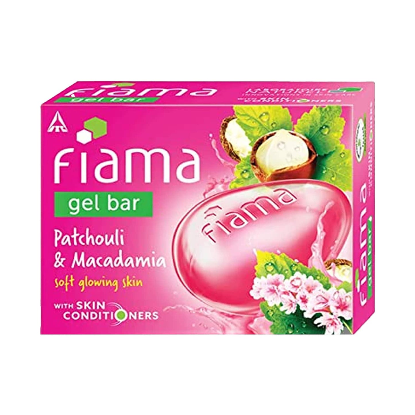 Fiama Patchouli & Macadamia Soft Glowing Skin Gel Bar With Skin Conditioners (125g)