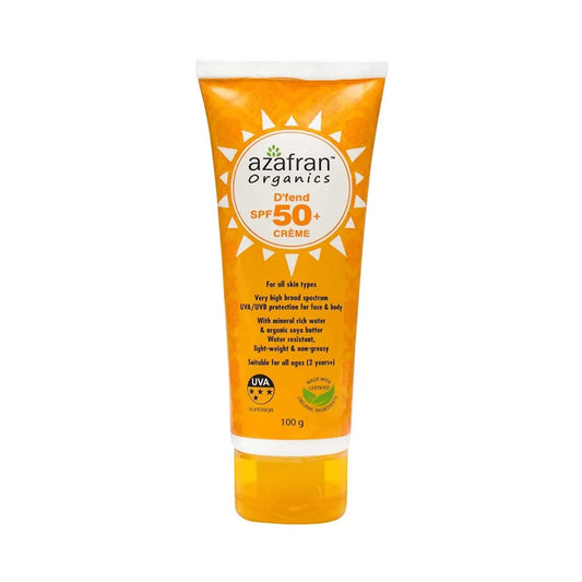 Azafran Organics Dfend SPF 50+ Sunscreen (100g)