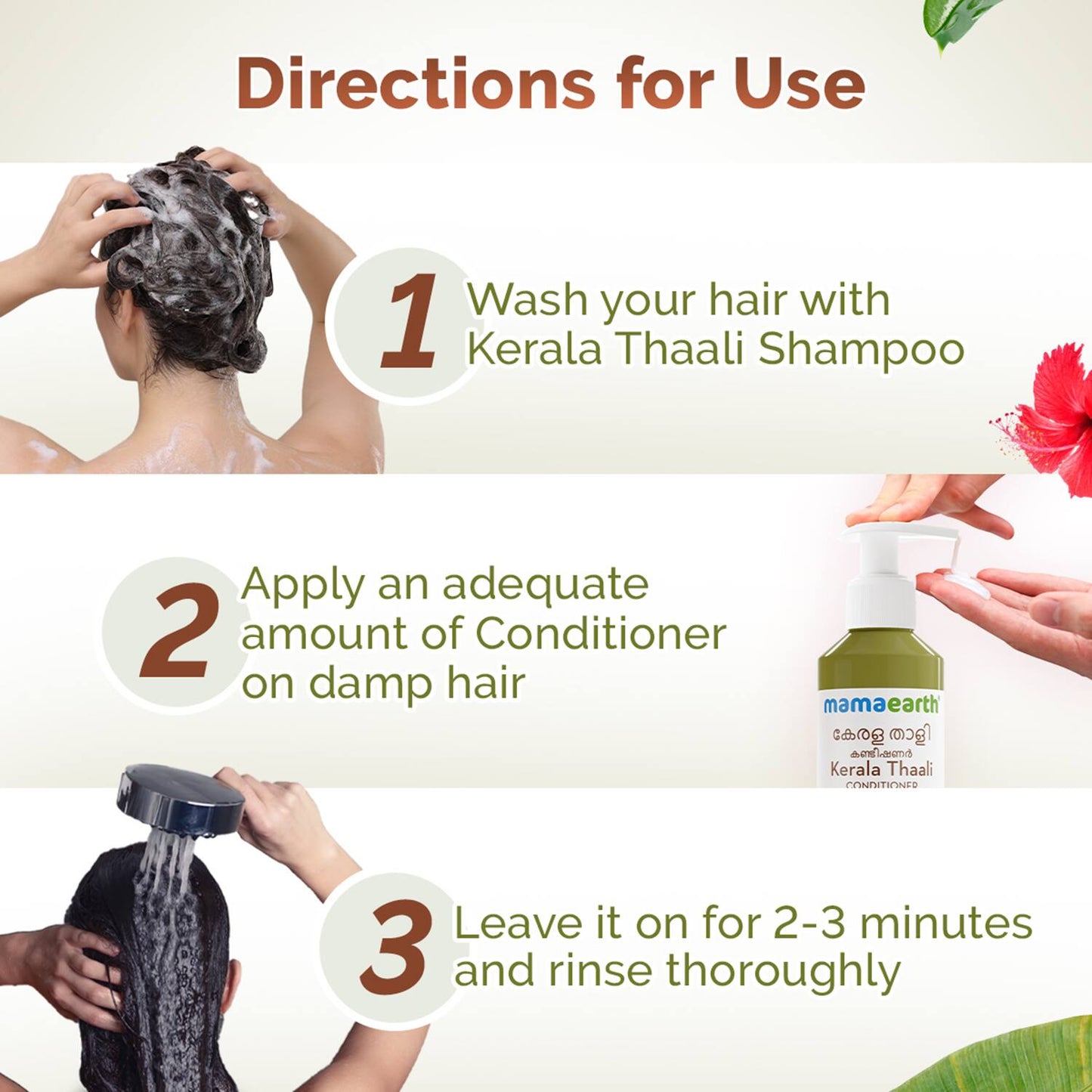 Kerala Thaali Conditioner Hibiscus Amla Reetha & Methi Dana for Smooth Thick & Long Hair (250 ml)