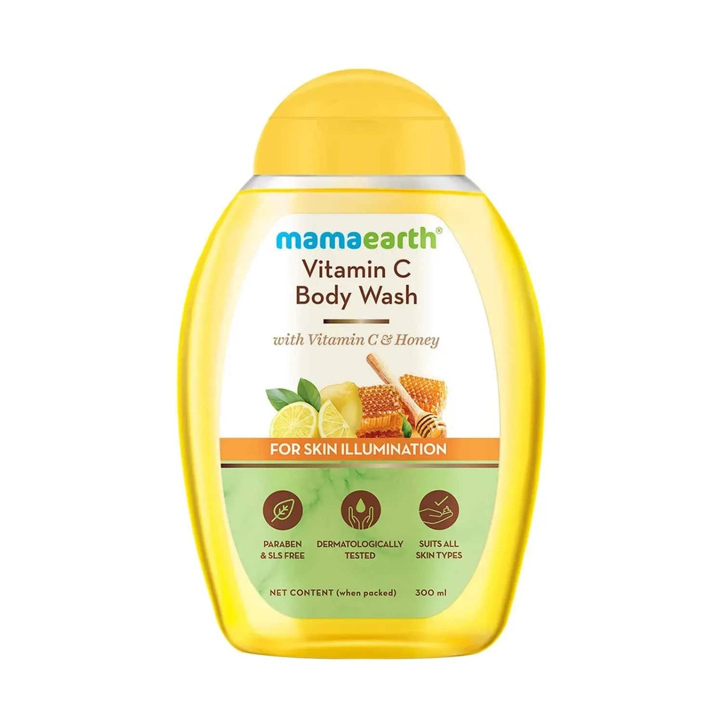 Mamaearth Vitamin C Body Wash with Vitamin C & Honey (300ml)