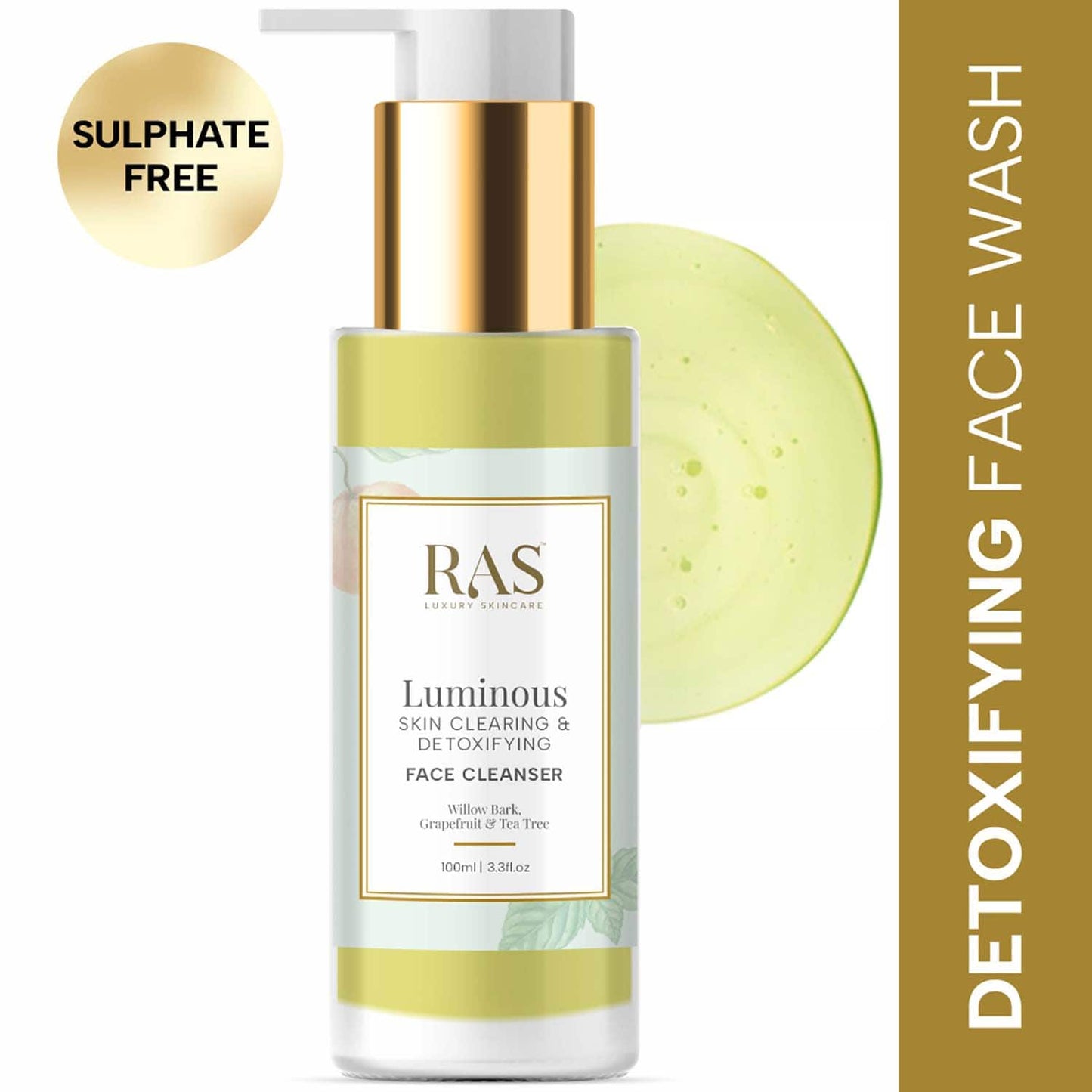 Ras Luxury Skincare Luminous Skin Clearing Face Wash Cleanser (100 ml)