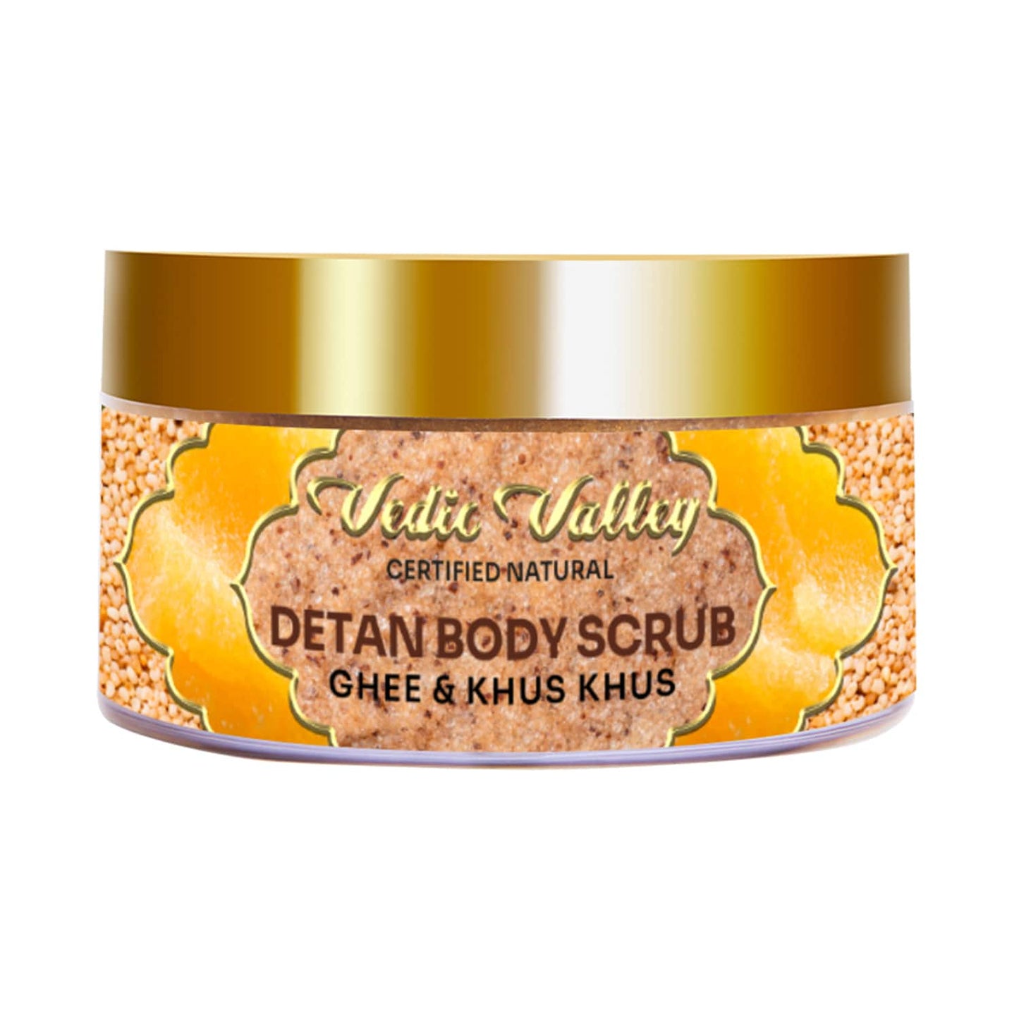 Vedic Valley Ghee & Khus Khus Detan Body Scrub (250g)