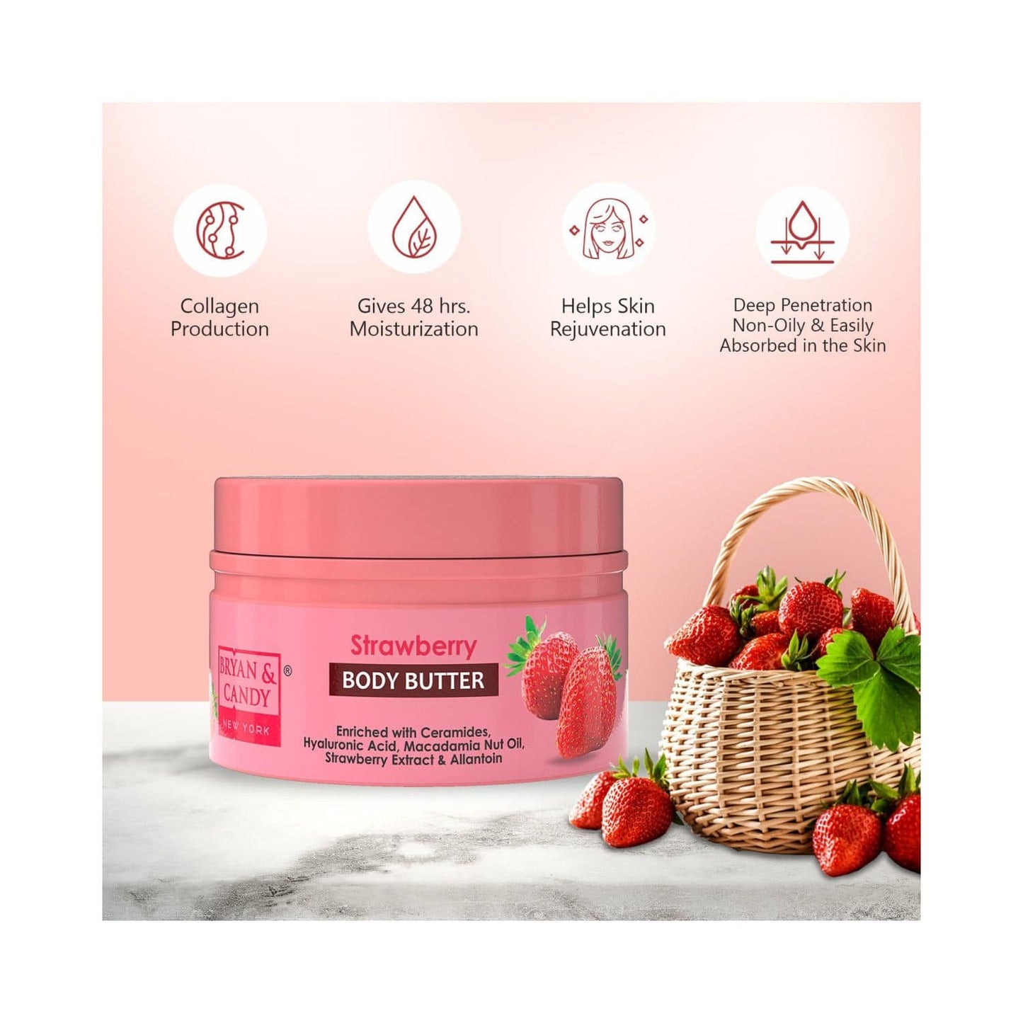 BRYAN & CANDY Strawberry Butter (200g)