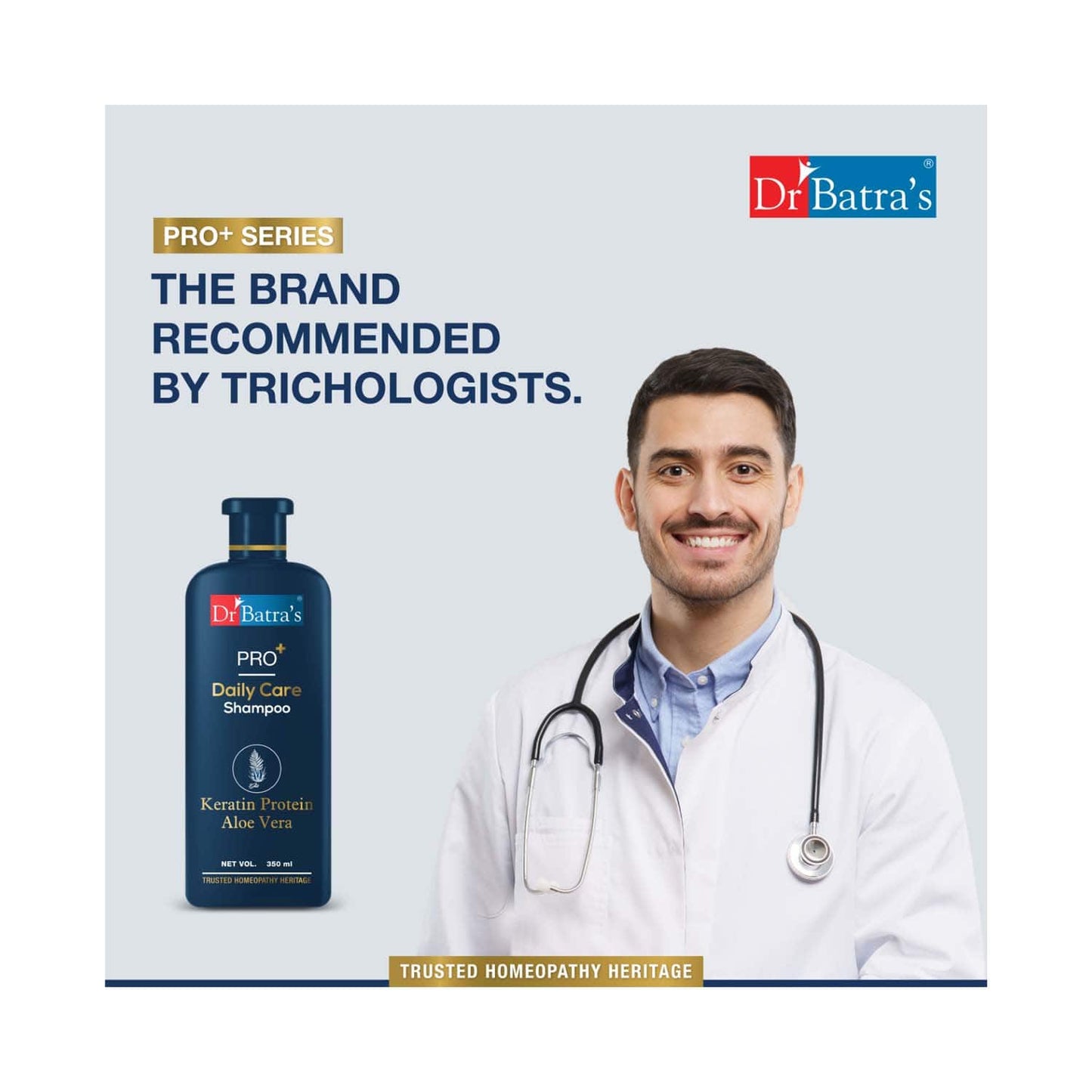 Dr Batra's Pro Daily Care Enriched With Keratin Protein Shampoo (350ml)