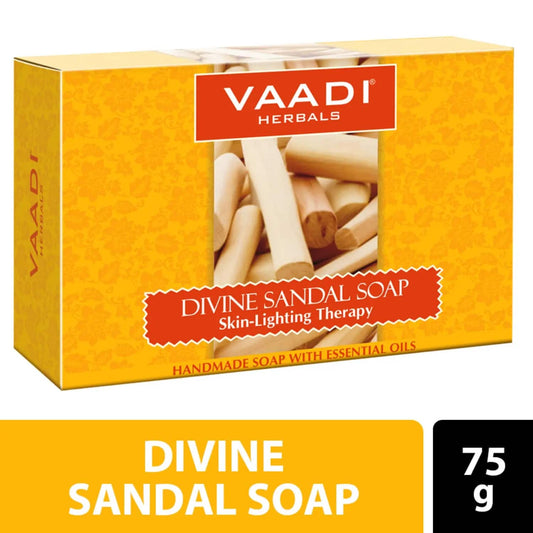 Vaadi Herbals Divine Sandal Handmade Soap (75g)