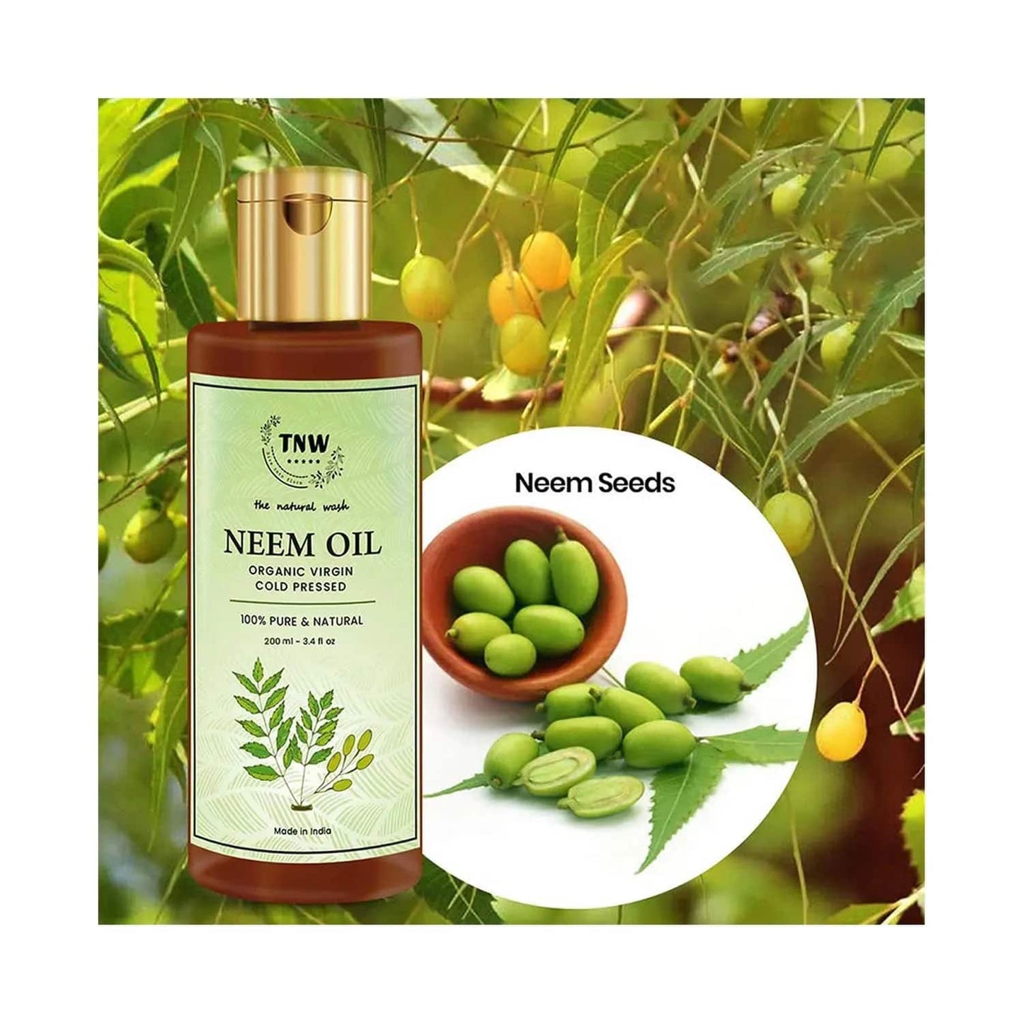 TNW The Natural Wash Pure Cold Pressed Neem Oil (100ml)