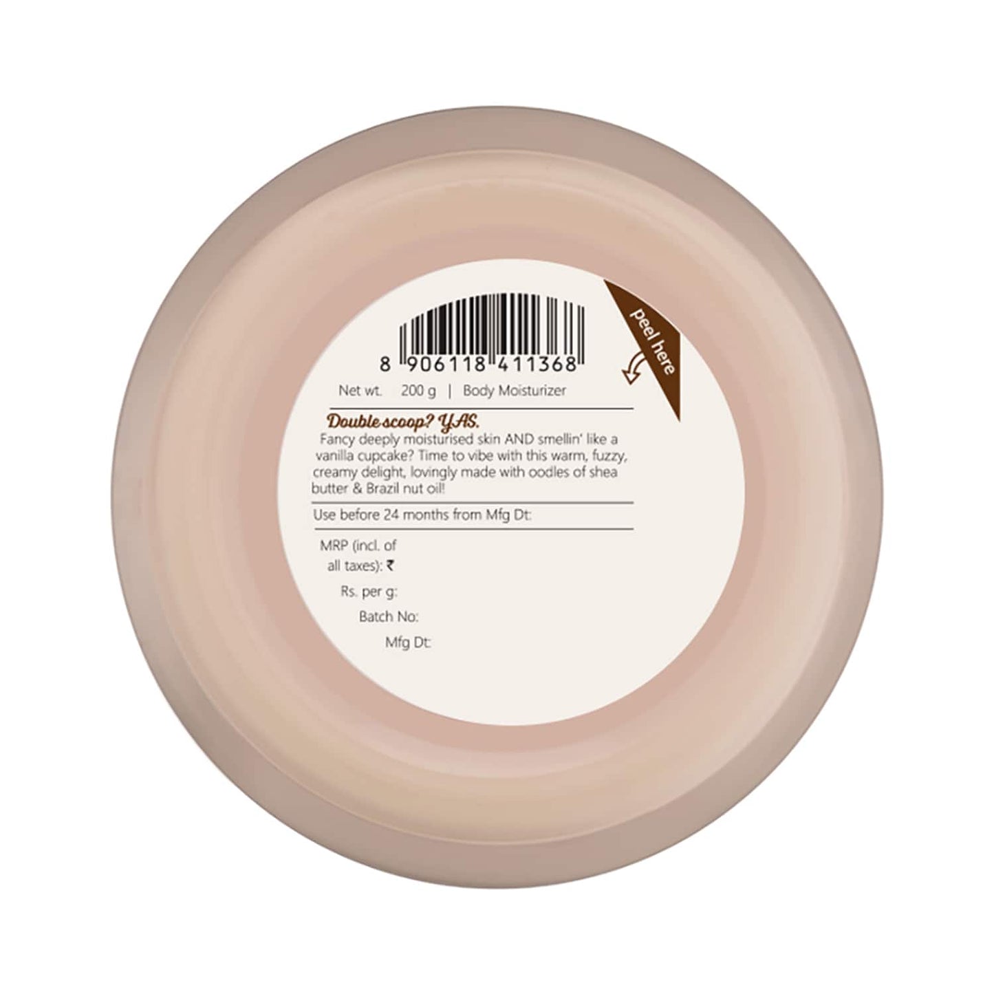 Plum BodyLovin' Vanilla Vibes Body Butter | Intense Moisture | Rich Shea Butter Formula (200g)