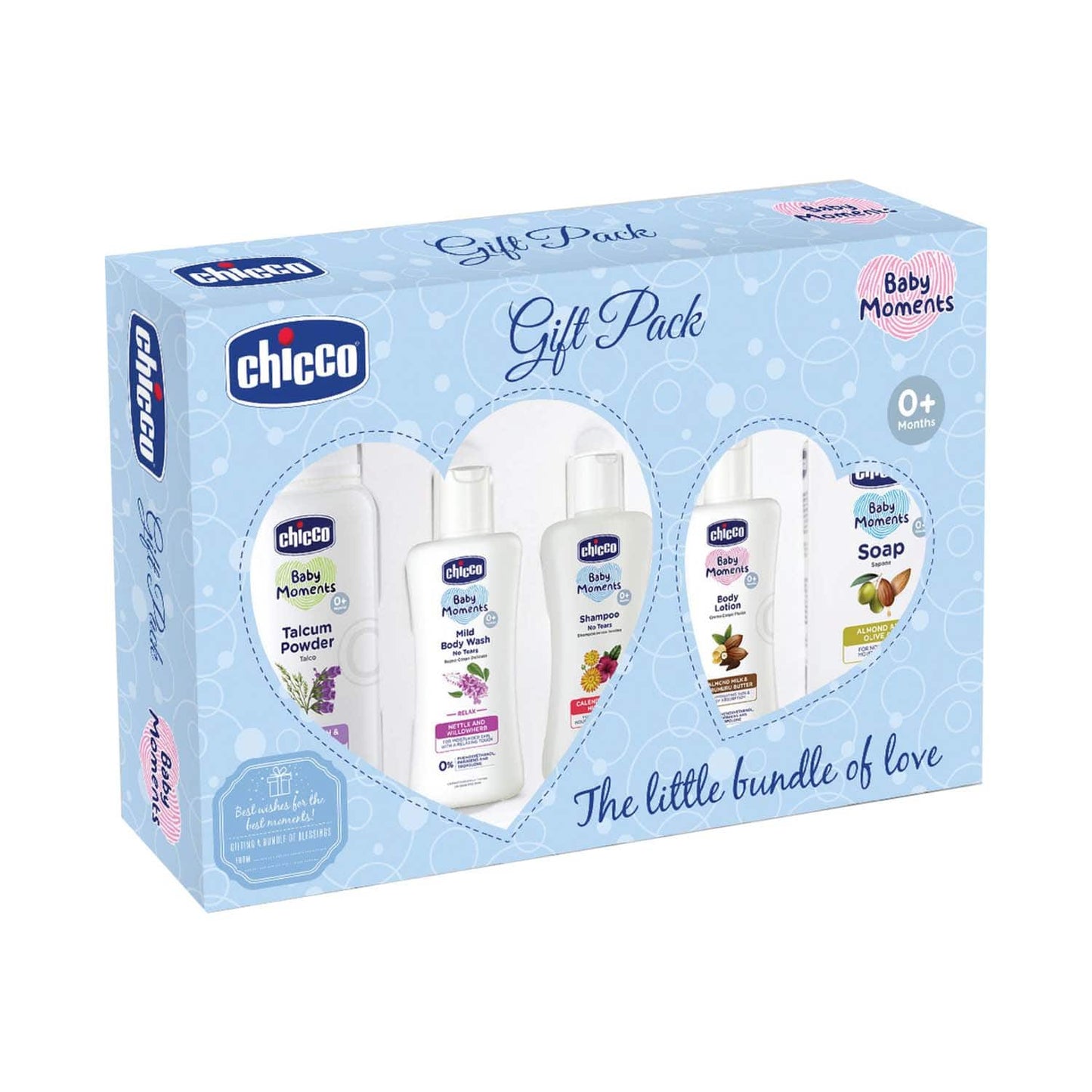 Chicco Baby Moments Baby Essential Set - Blue (5 Pcs)