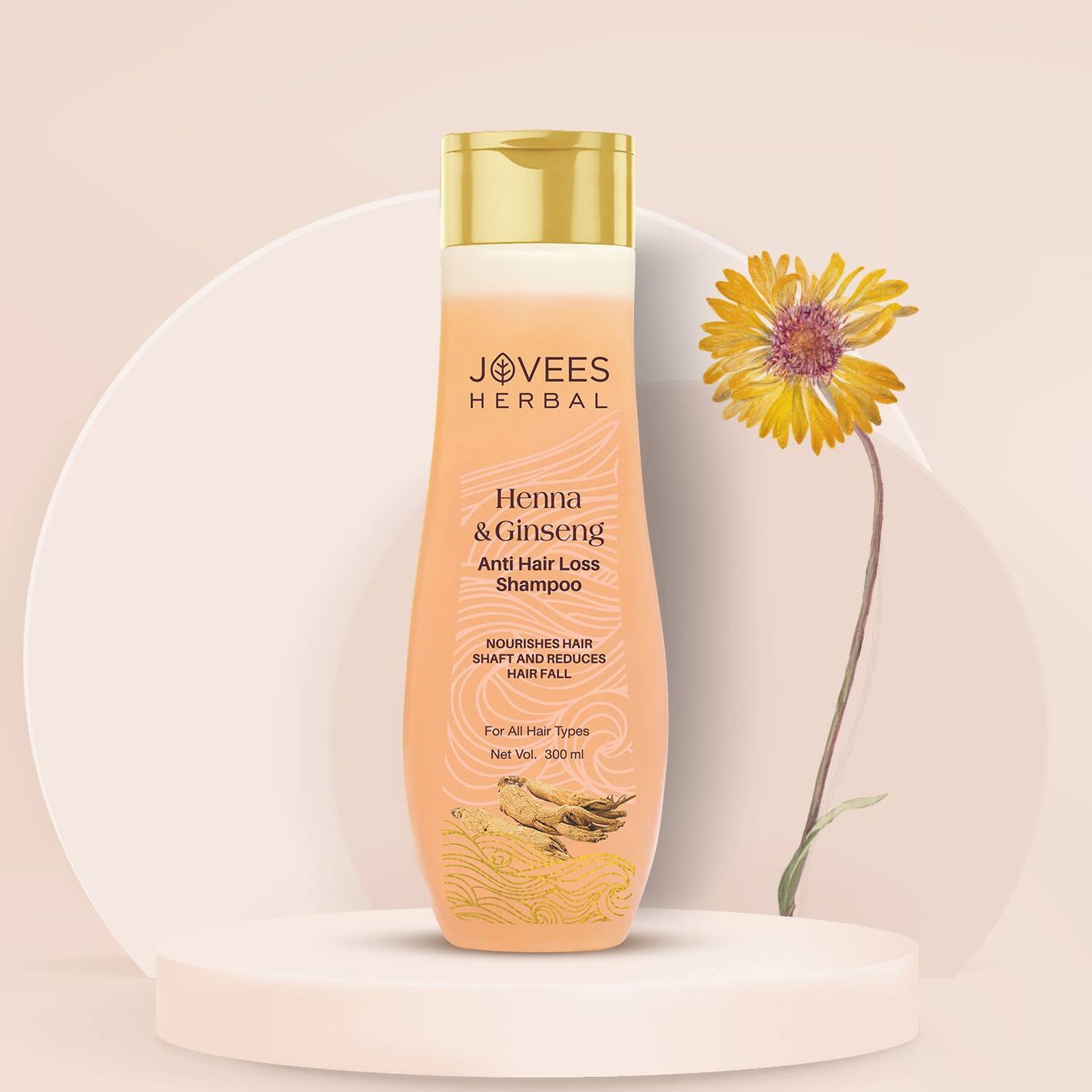 Jovees Henna & Ginseng Anti Hair Loss Shampoo (300ml)