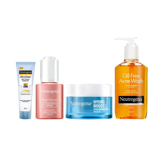 Neutrogena CSMS Face Wash + Face Serum + Moisturizer + Sunscreen Combo