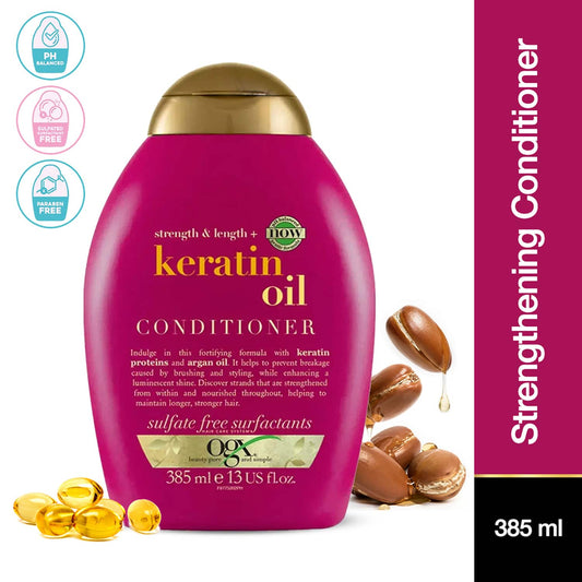 OGX Strength & Length Keratin Oil Conditioner (385ml)