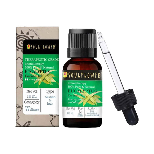 Soulflower Eucalyptus Essential Oil - (15ml)