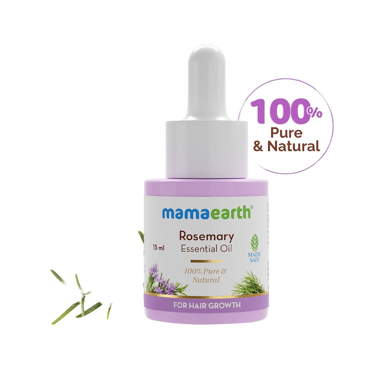 Mamaearth Rosemary Essential Oil For Hair Growth (15ml)