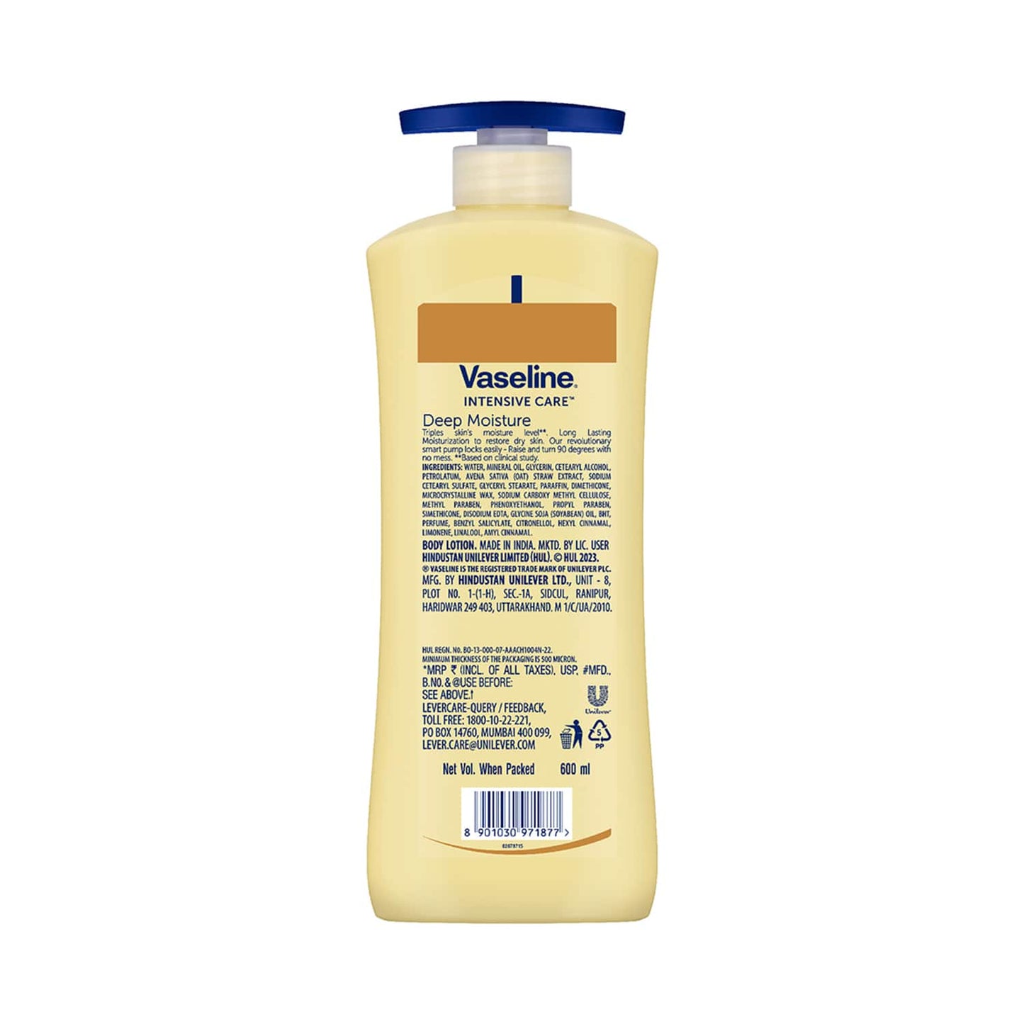 Vaseline Intensive Care Deep Moisture Body Lotion - (600ml)