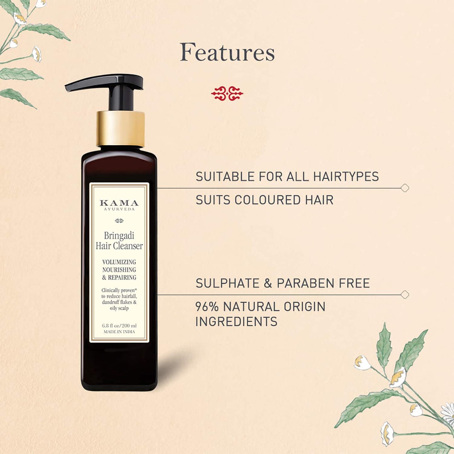 Kama Ayurveda Bringadi Hair Cleanser (50ml)