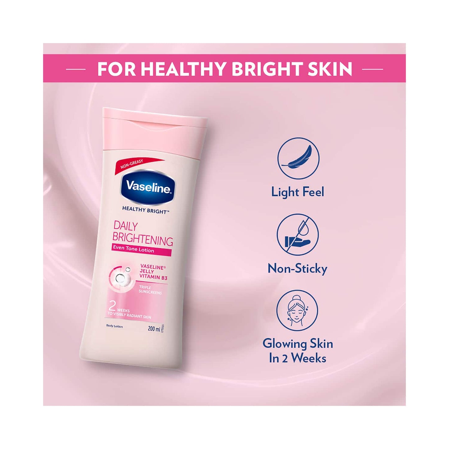 Vaseline Healthy Bright Daily Brightening Body Lotion (100ml)