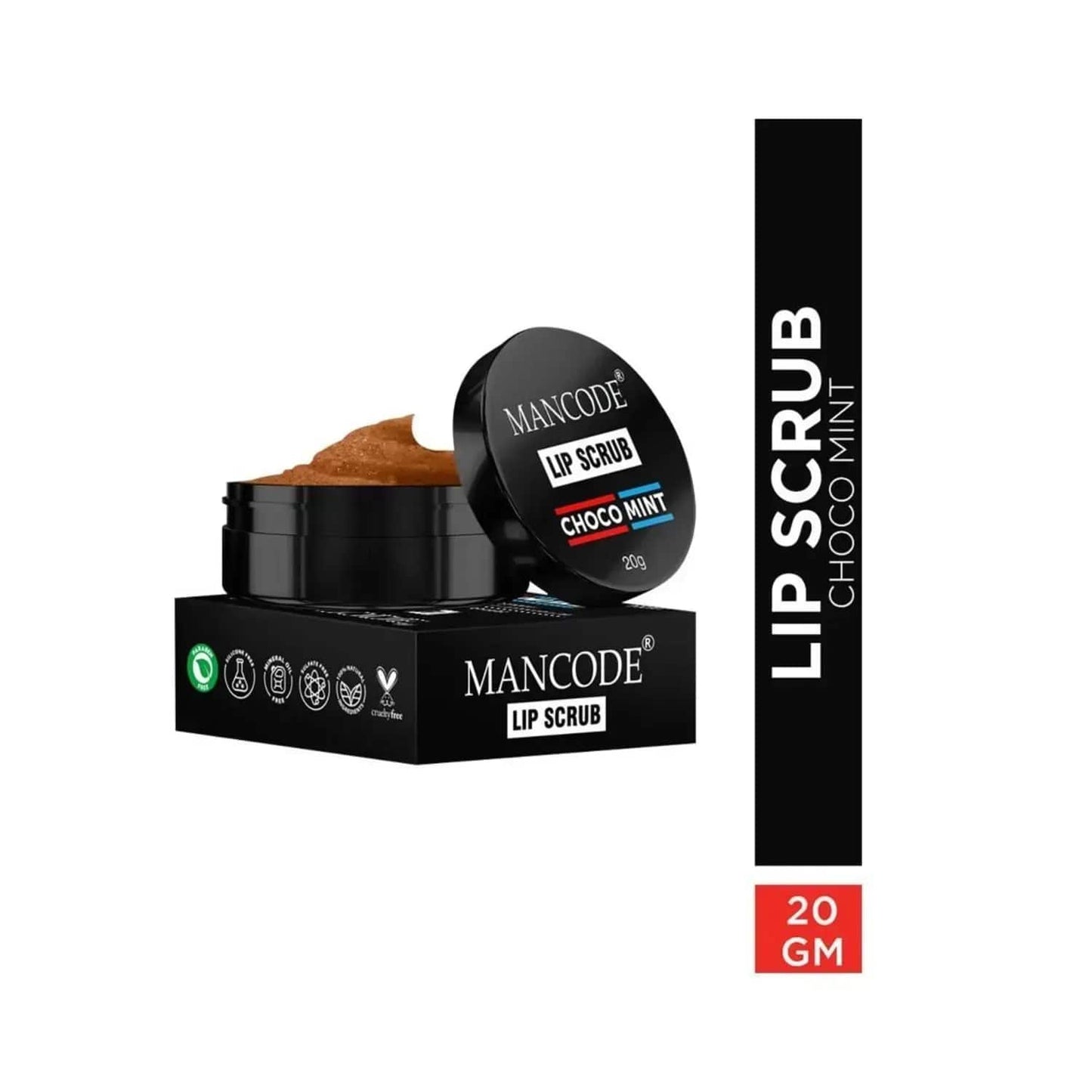 Mancode Choco Mint Lip Scrub - (20g)