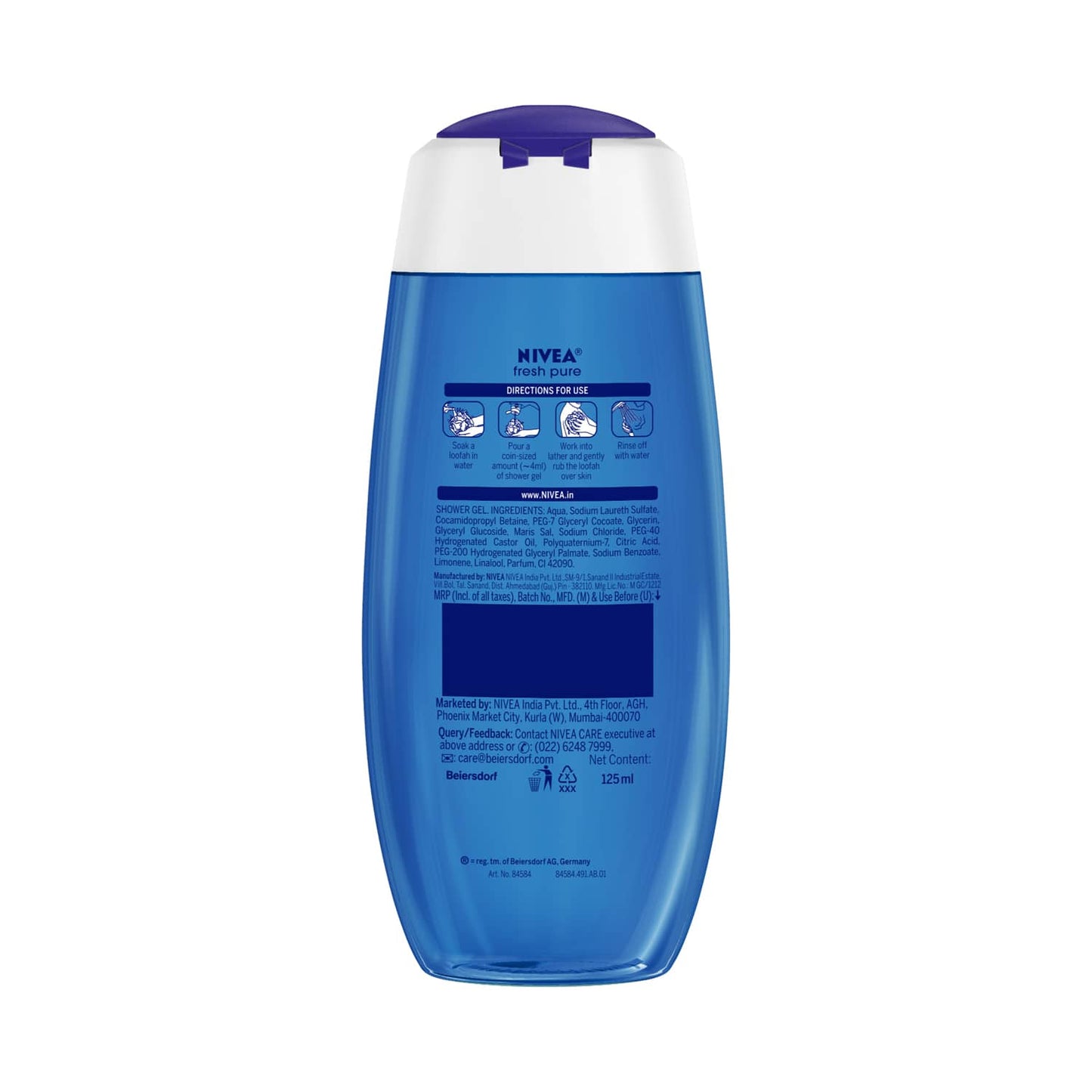 Nivea Fresh Pure Shower Gel (125ml)