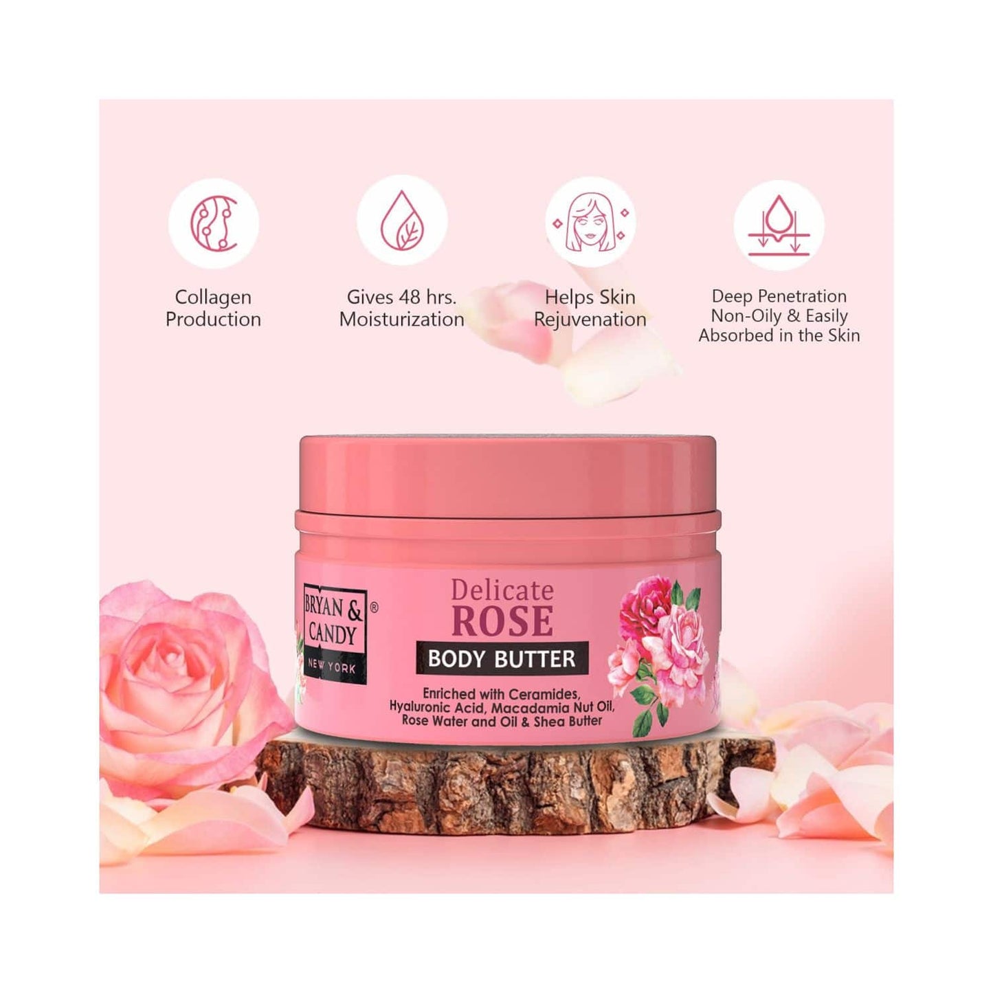 BRYAN & CANDY Delicate Rose Body Butter (200g)