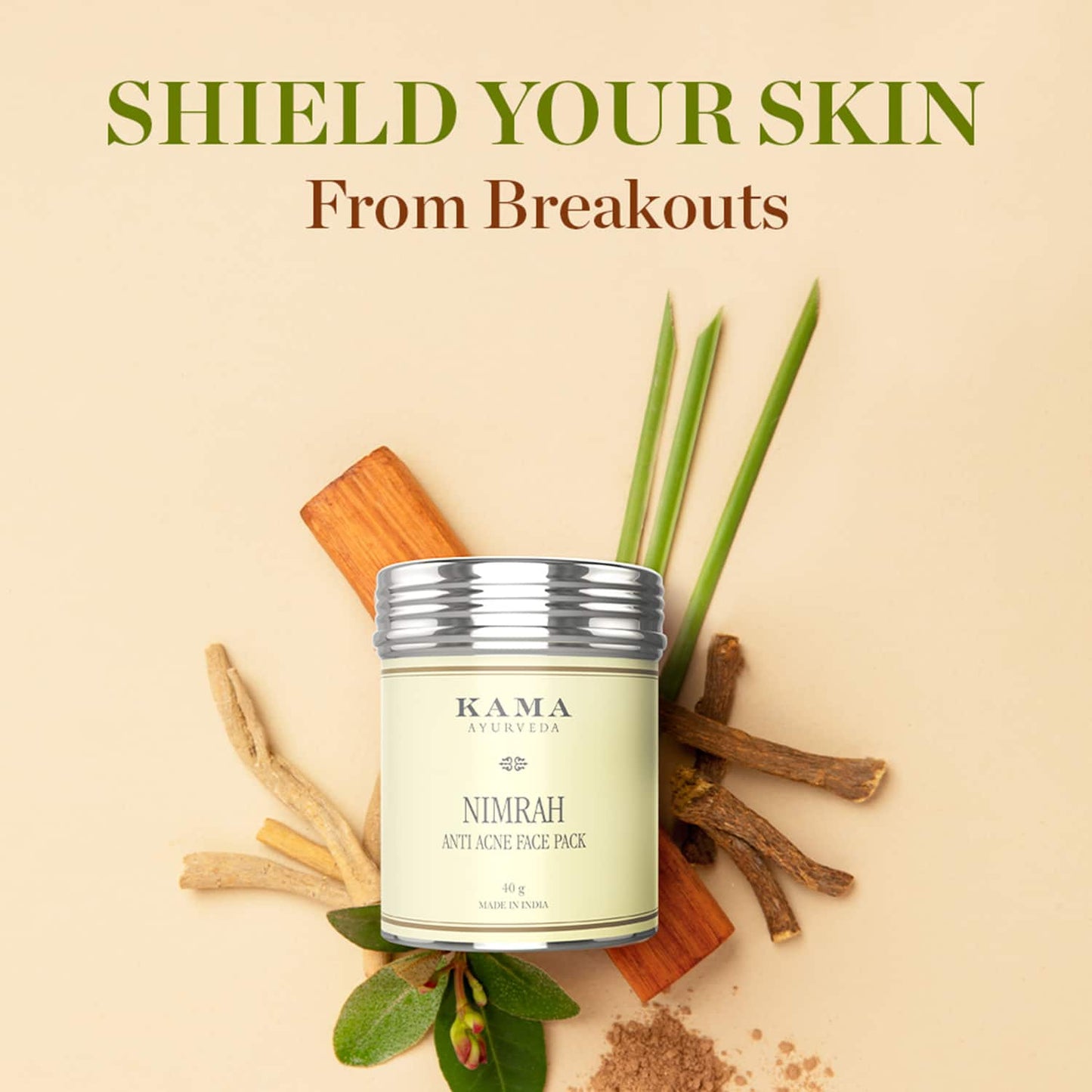 Kama Ayurveda Nimrah Anti-Acne Face Pack (40g)