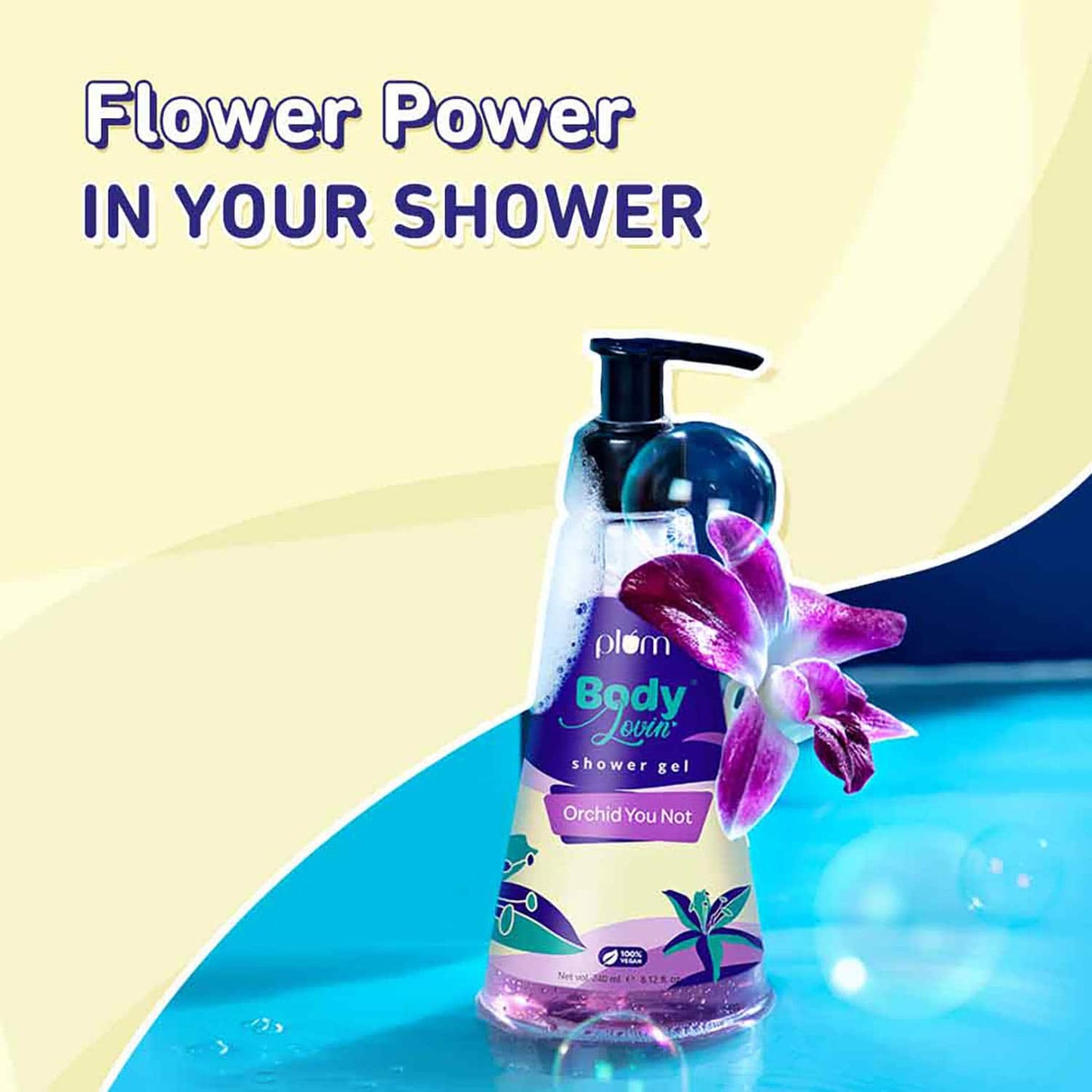 Plum Bodylovin' Orchid-You-Not Shower Gel (240 ml) (Pack of 2) Combo