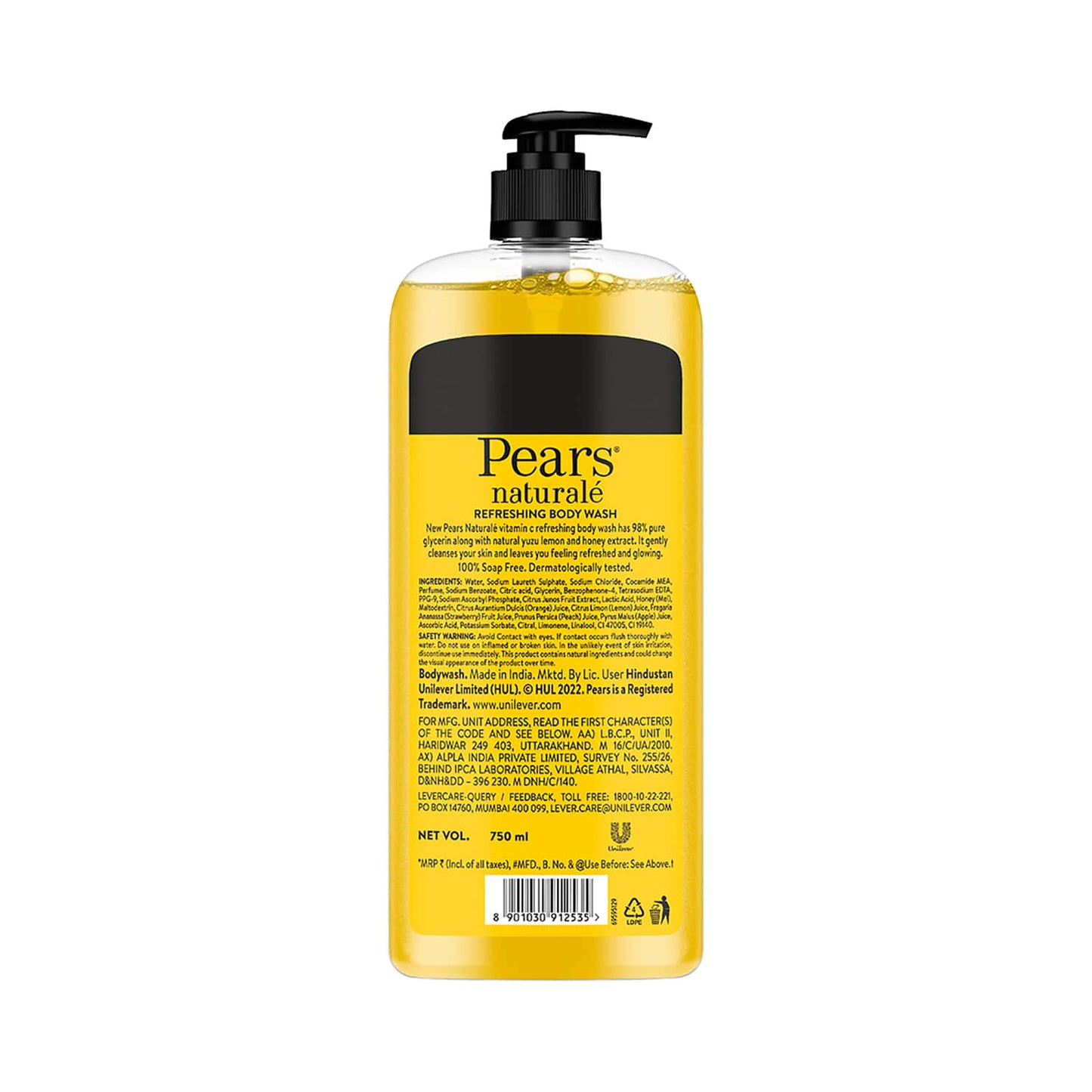 Pears Naturale Refreshed Vitamin C Body Wash (750ml)