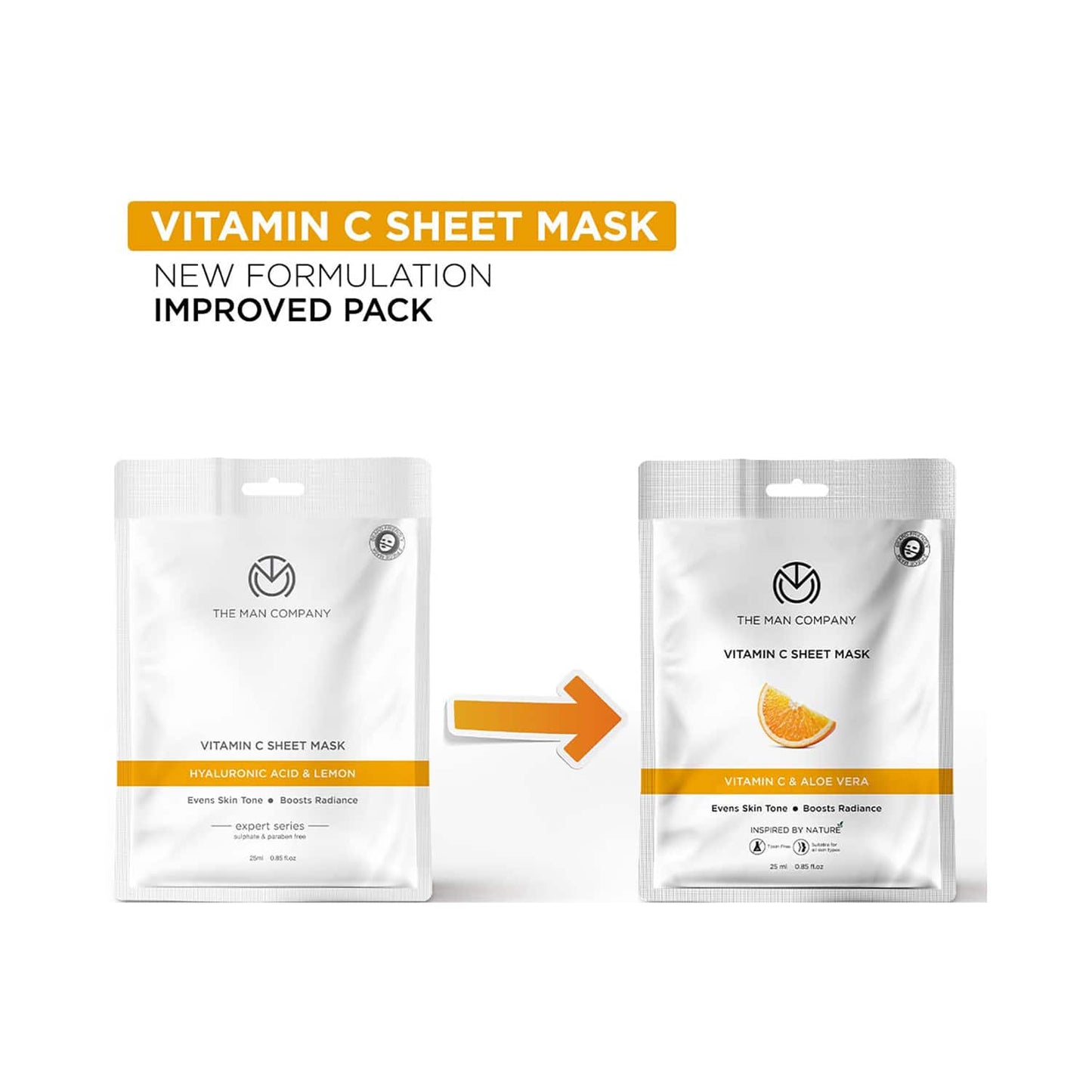 The Man Company Vitamin C Sheet Mask (25ml)