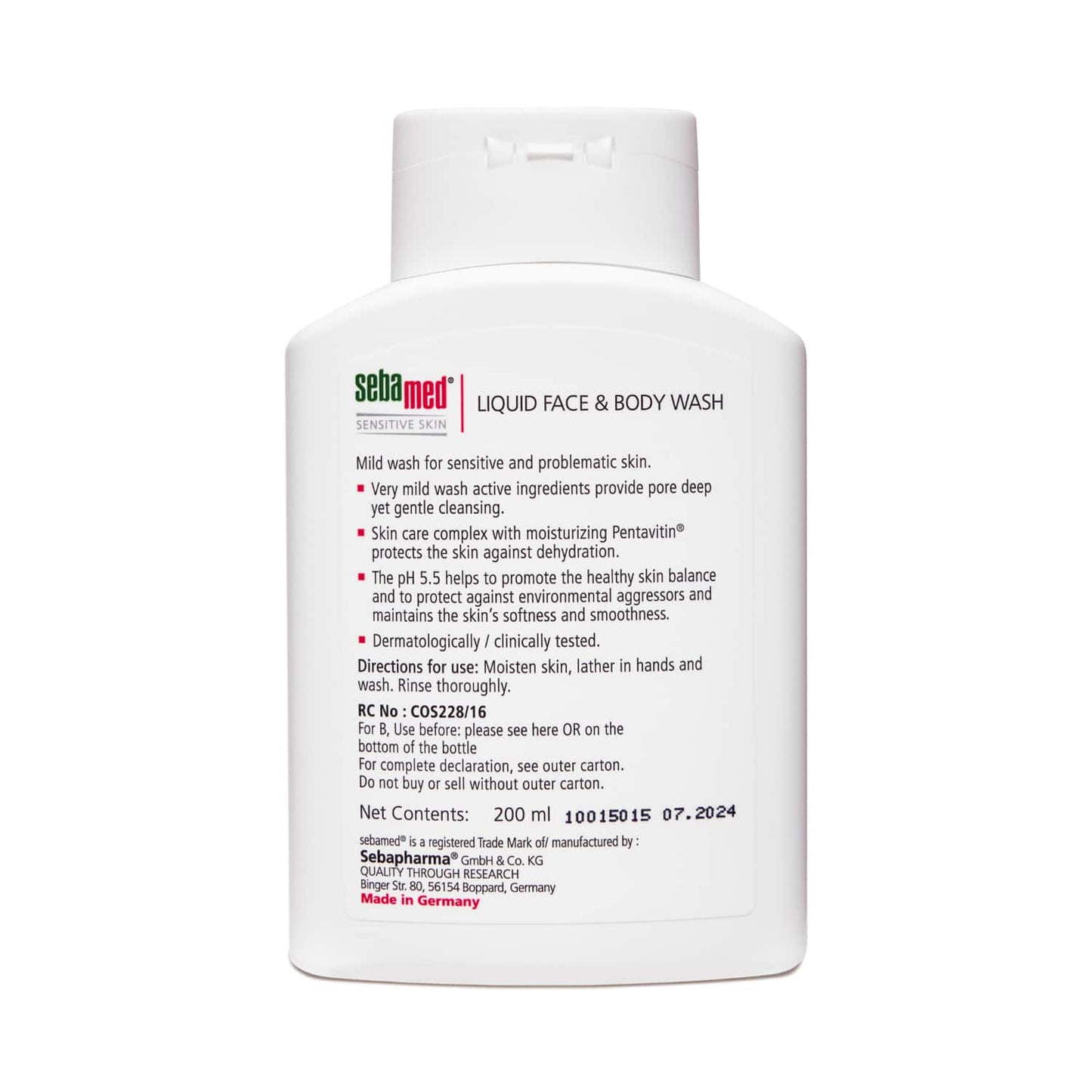 Sebamed Liquid Face & Body Wash (200ml)