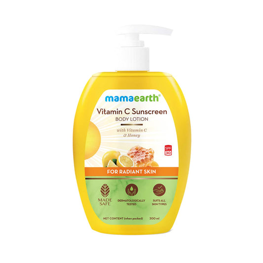 Mamaearth Vitamin C Sunscreen Body Lotion SPF 30 (300ml)