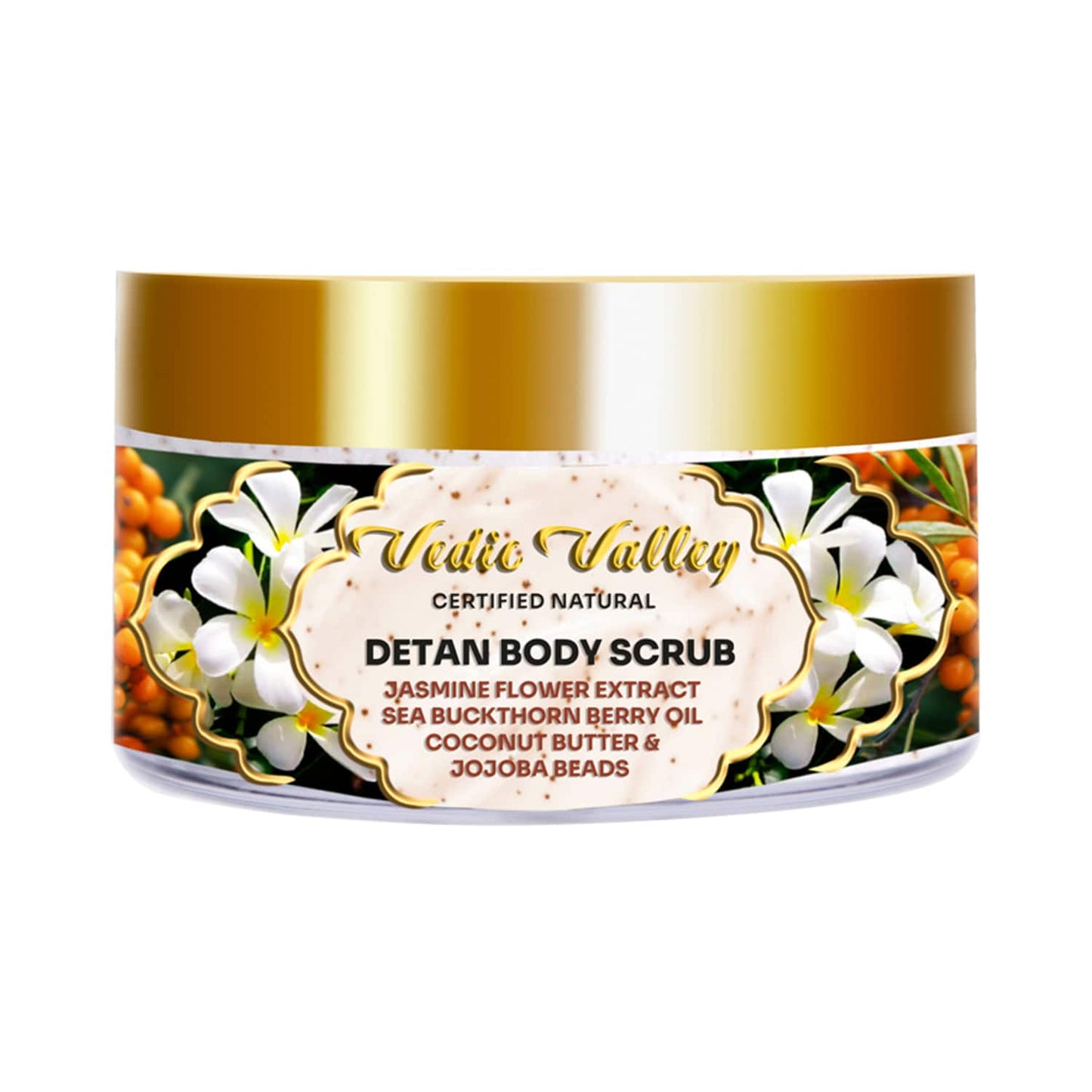 Vedic Valley Natural Jasmine Detan Body Scrub (250g)