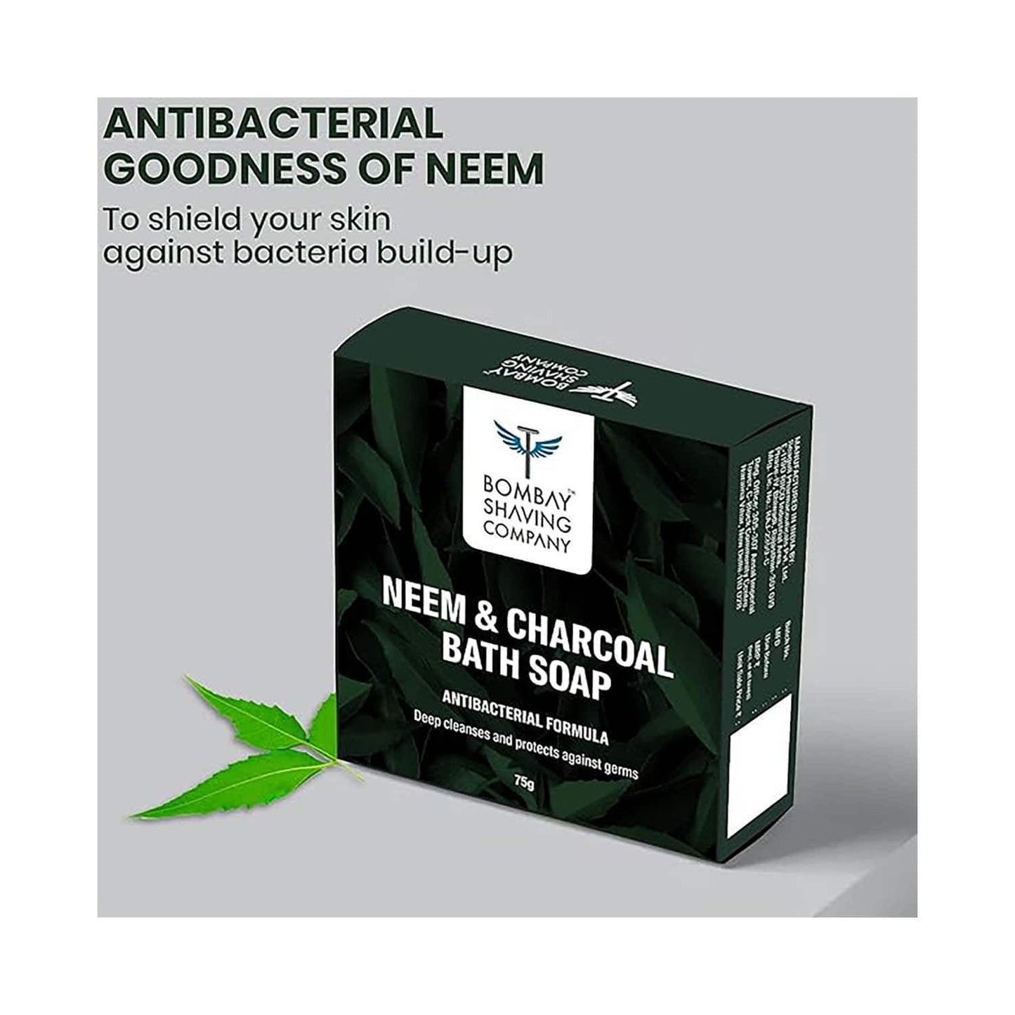 Bombay Shaving Company Neem & Charcoal Bath Soap - (3 pcs)