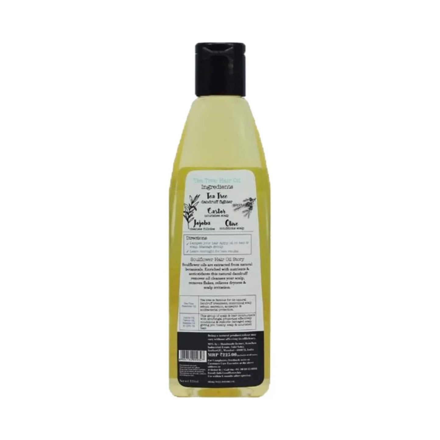 Soulflower Tea Tree Scalp and Anti Dandruff Hair Oil (120ml)