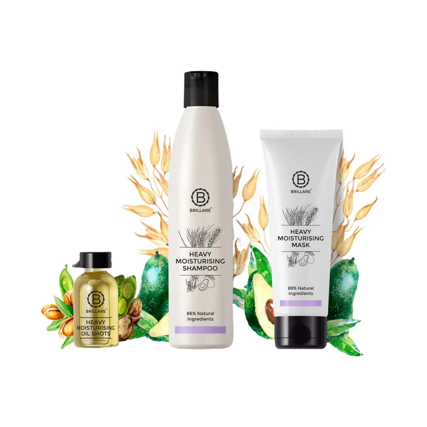 Brillare Heavy Moisturising Treatment Combo For Dry, Frizzy Hair