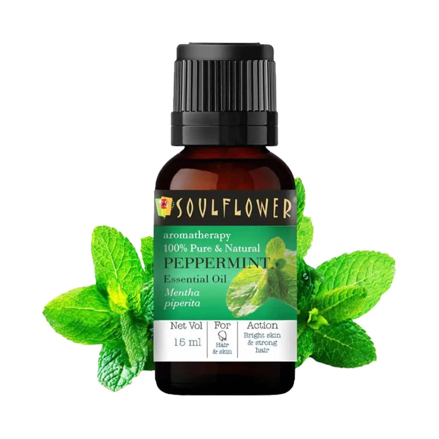 Soulflower Peppermint Essential Oil - (15ml)