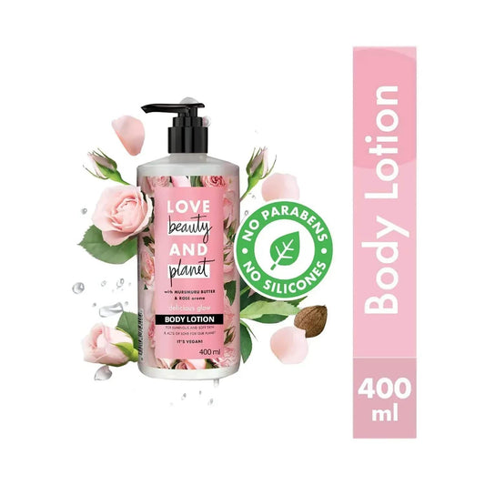 Love Beauty & Planet Murumuru Butter & Rose Moisturising Body Lotion (400 ml)