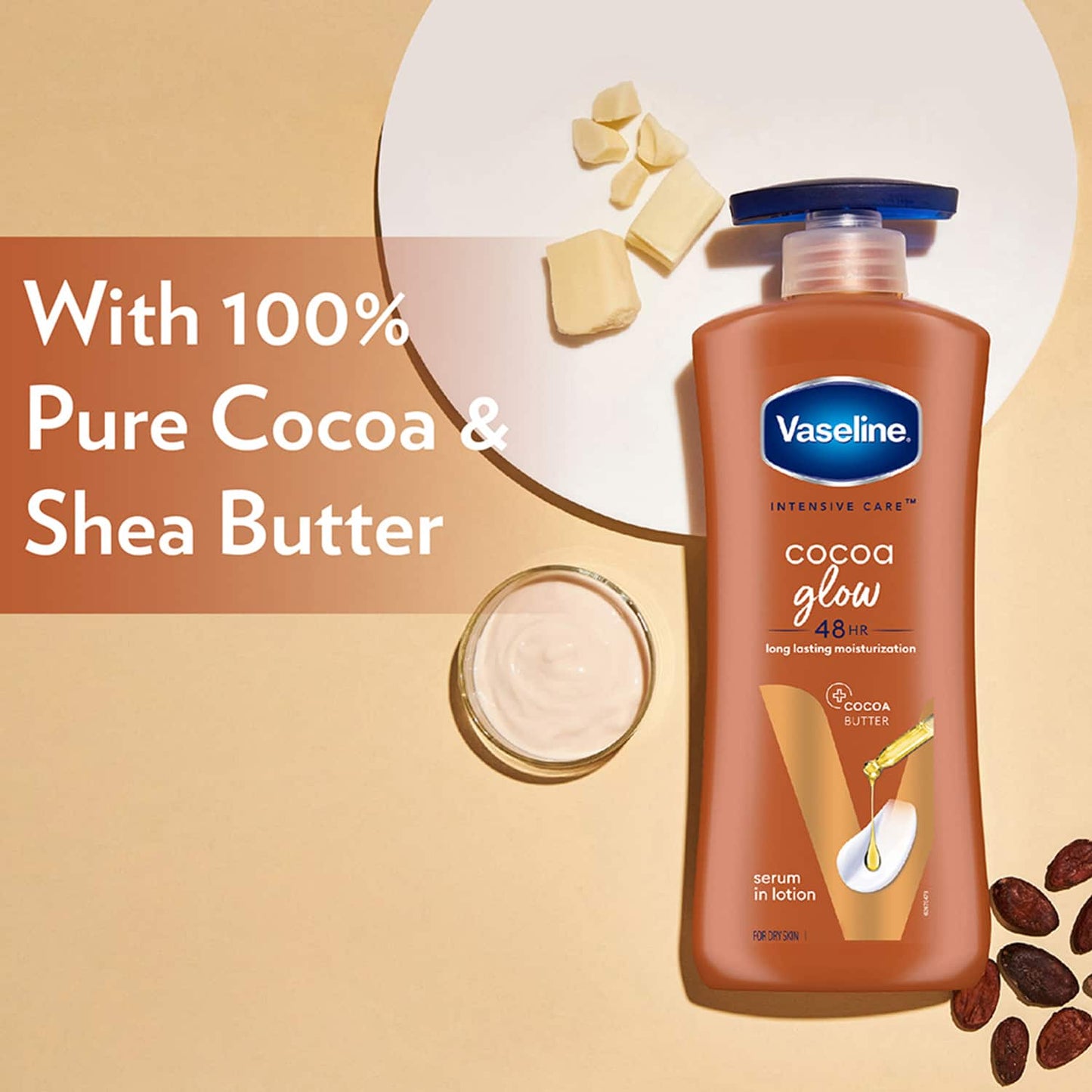 Vaseline Intensive Care Cocoa Glow Body Lotion - (400ml)