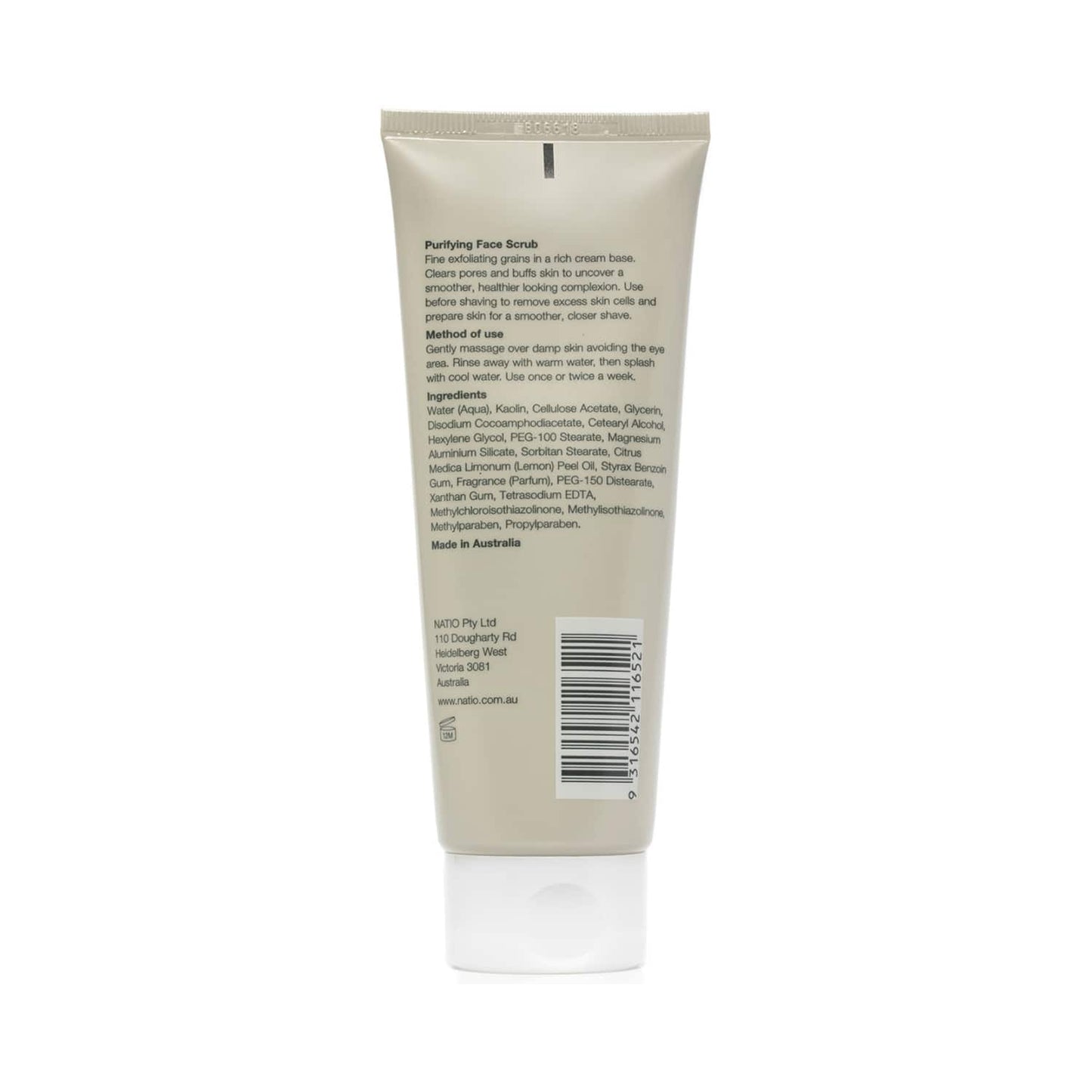 Natio For Men Purifying Face Scrub (100g)