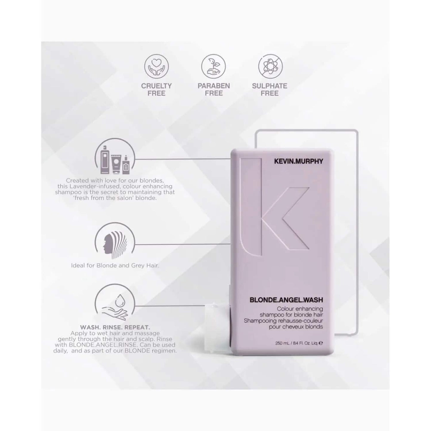 Kevin Murphy Blonde Angel Wash Color Enhancing Shampoo (250ml)