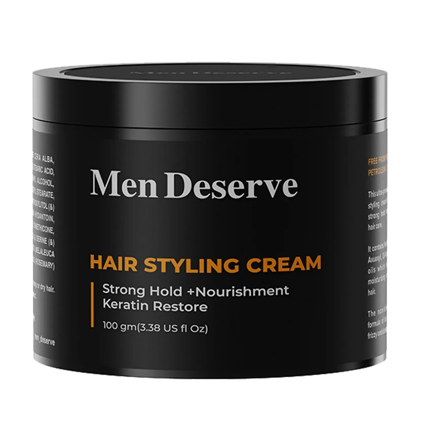 Men Deserve Strong Hold Hair Styling Cream (100g)