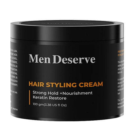 Men Deserve Strong Hold Hair Styling Cream (100g)