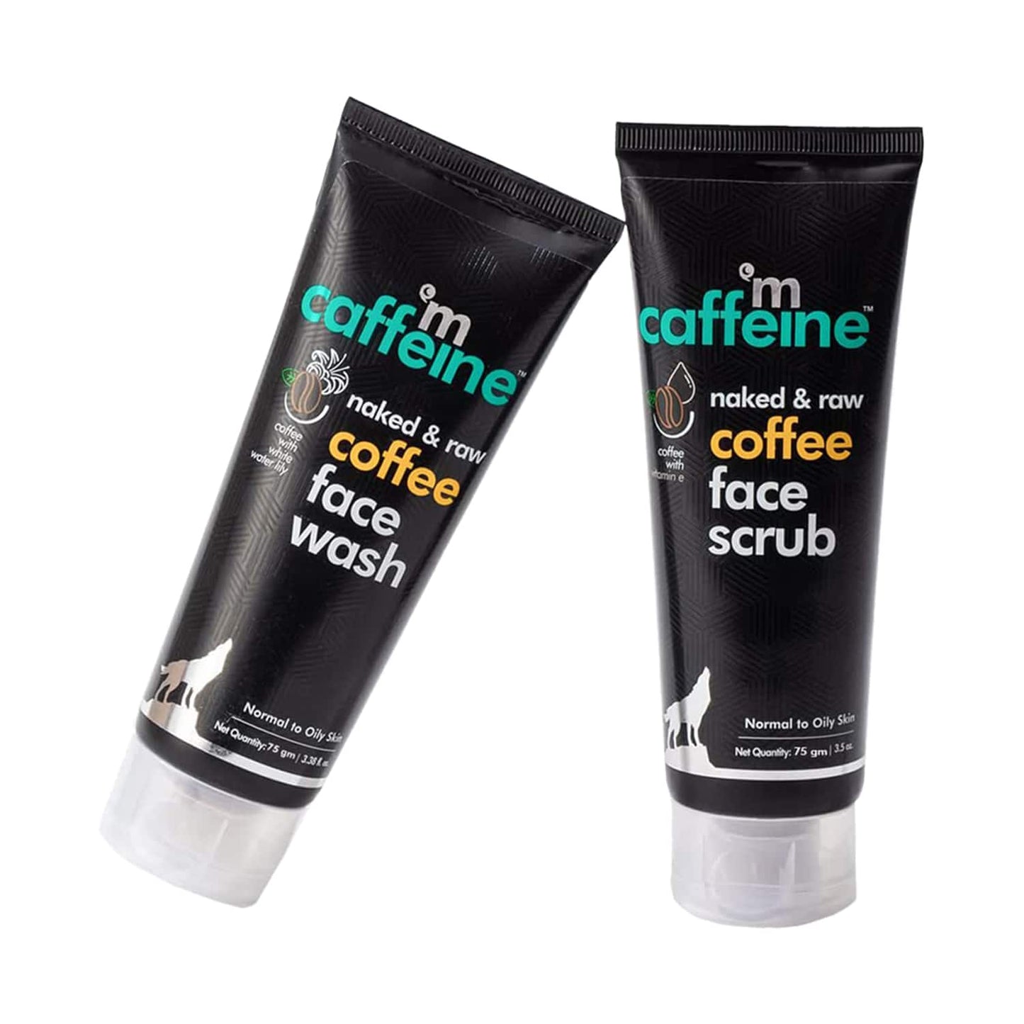 mCaffeine Exfoliating Face Wash & Face Scrub Combo (2Pcs)