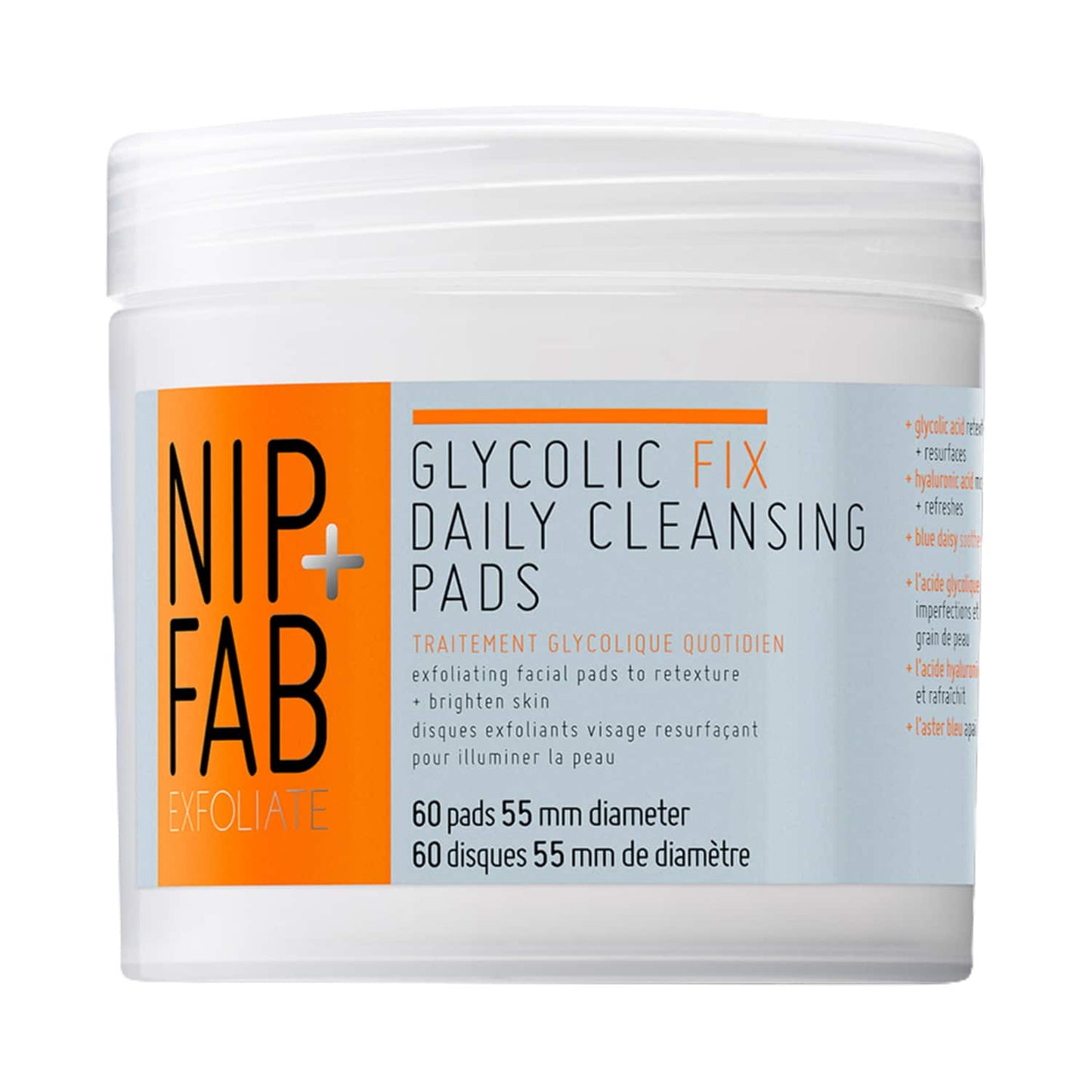 Nip+Fab Glycolic Fix Daily Cleansing Pads - (60 Pcs)