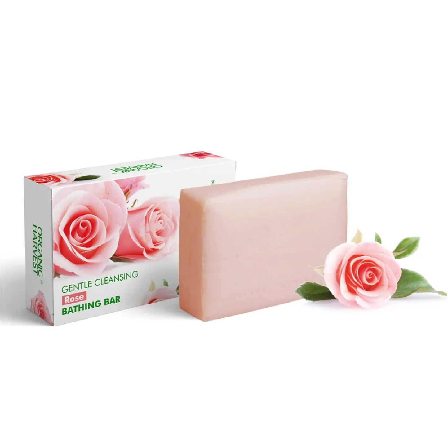 Organic Harvest Rose Bathing Bar (125g)