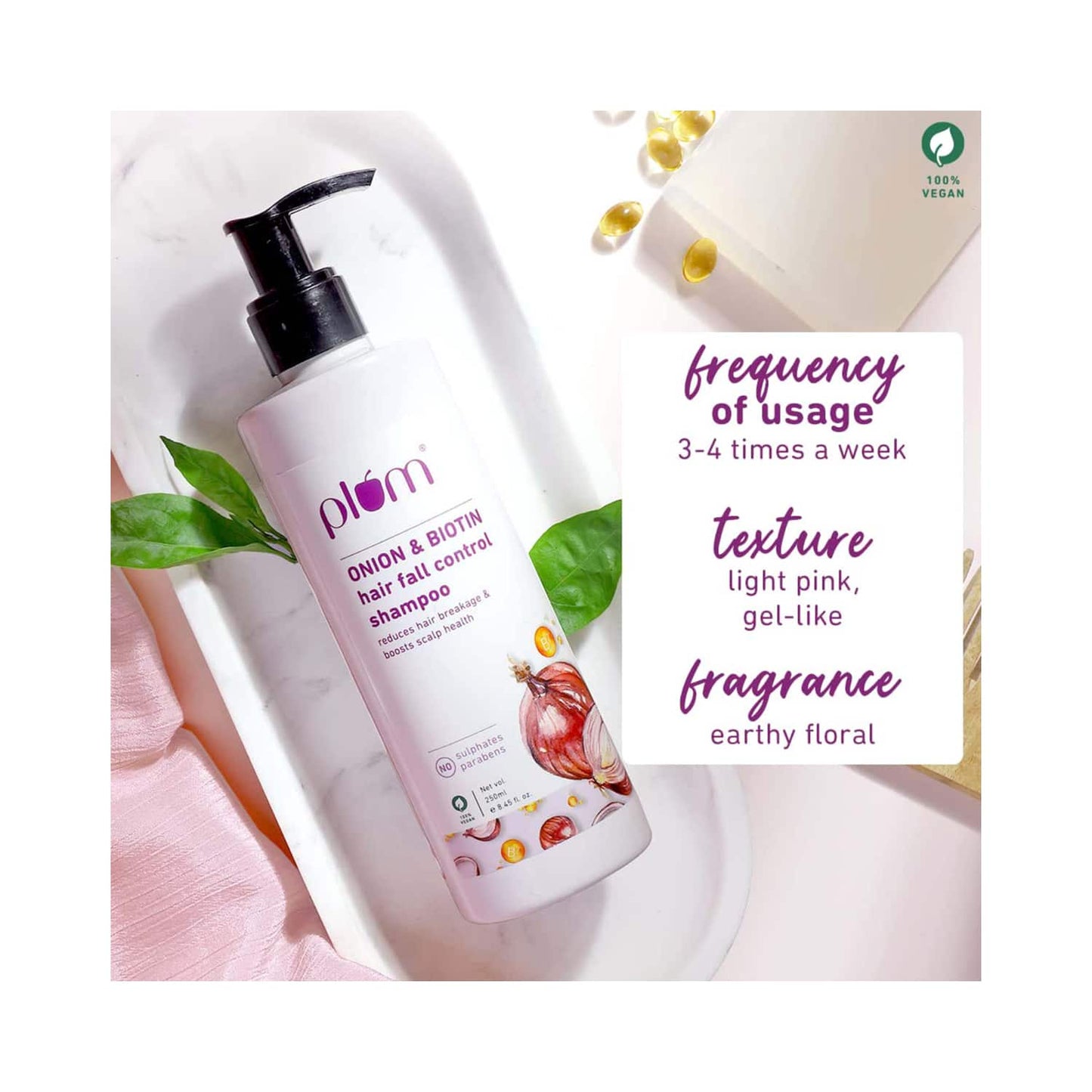 Plum Onion And Biotin Shampoo (250ml)