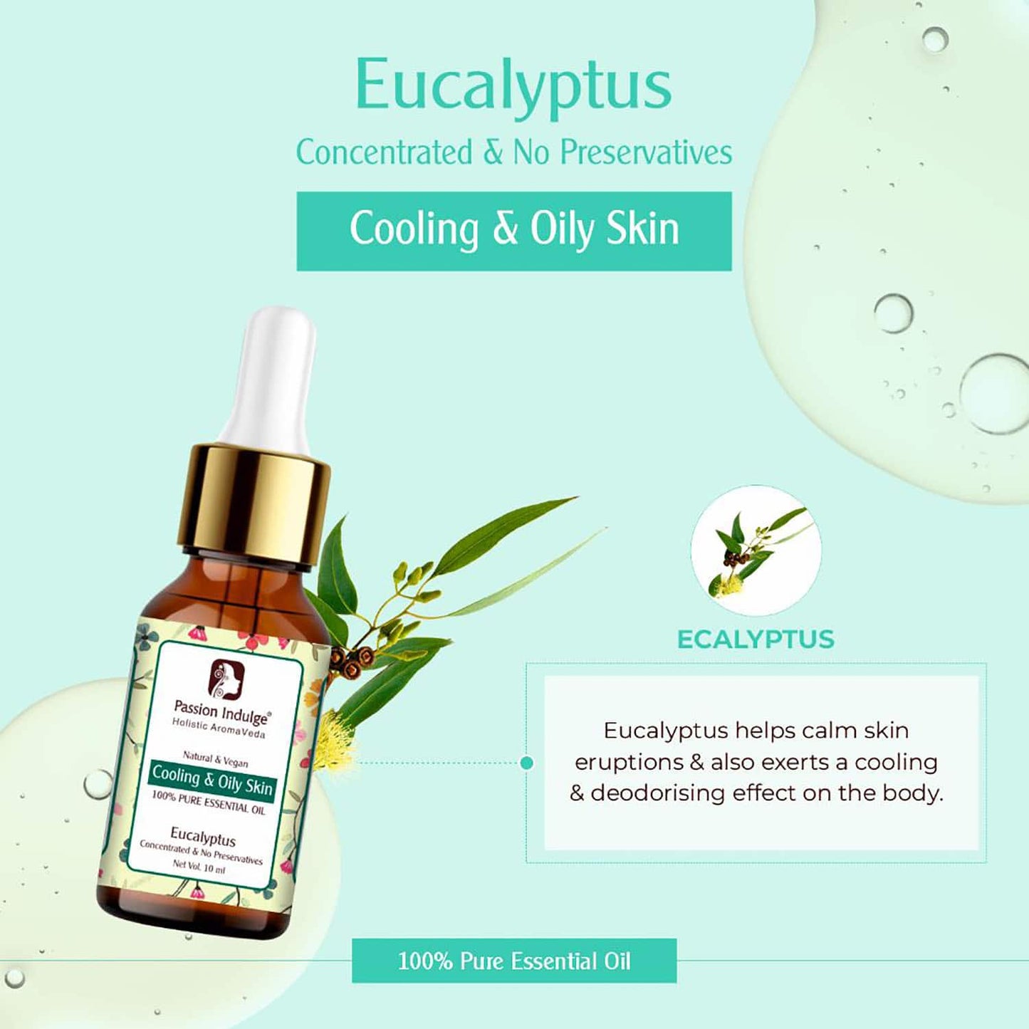 Passion Indulge Healing Eucalypus Essential Oil (10 ml)