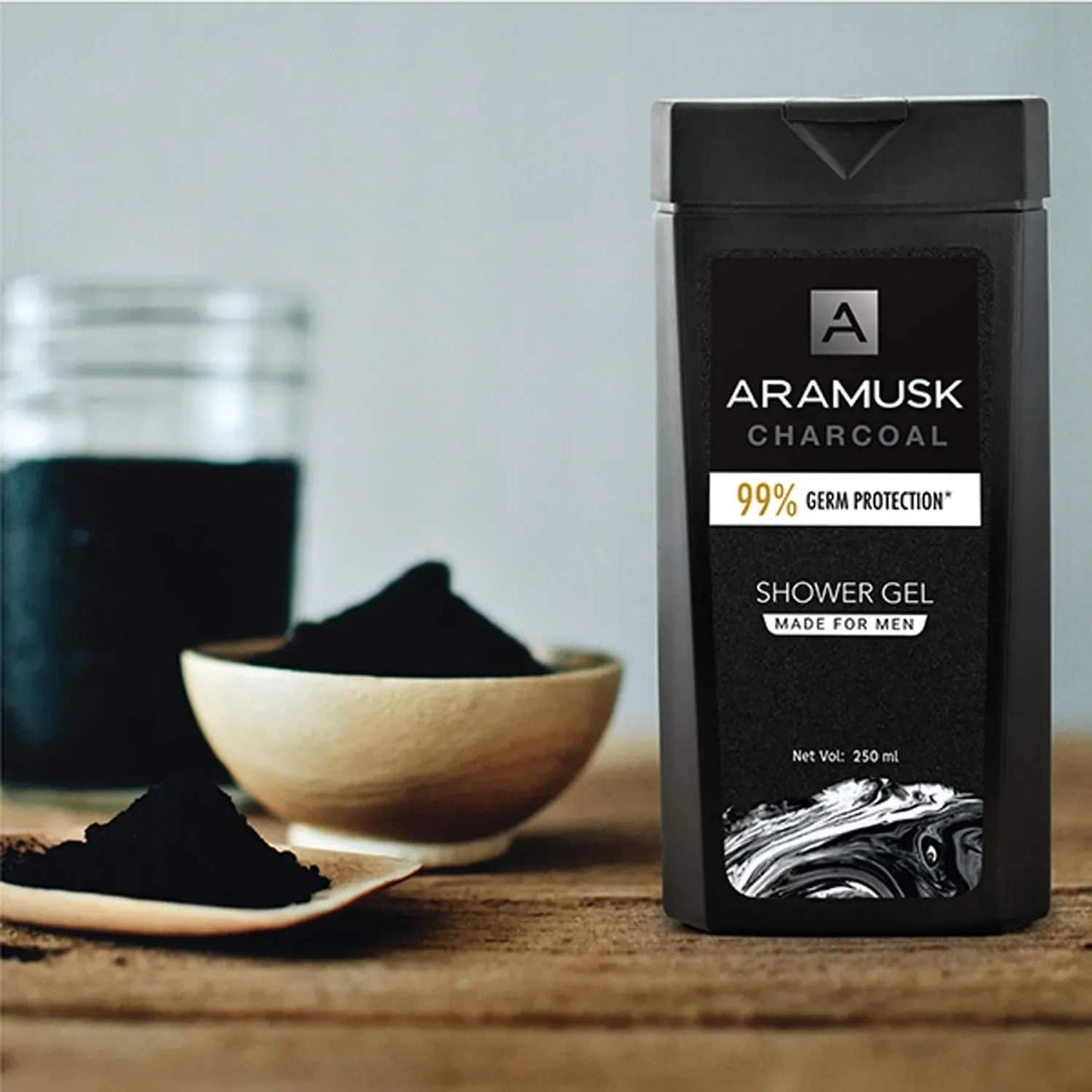 Aramusk Charcoal Shower Gel (250ml)