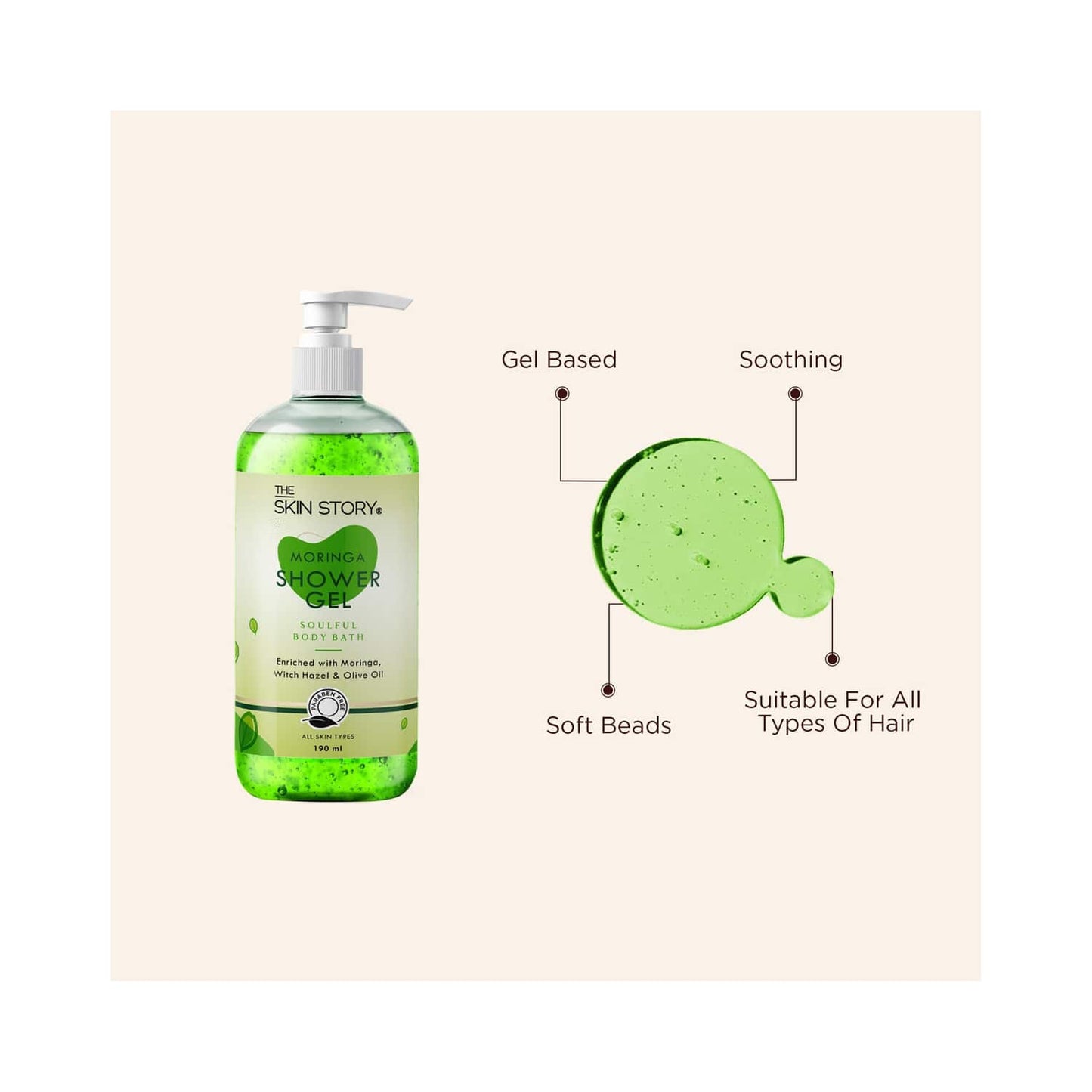 The Skin Story Reviving Moringa Shower Gel (190ml)