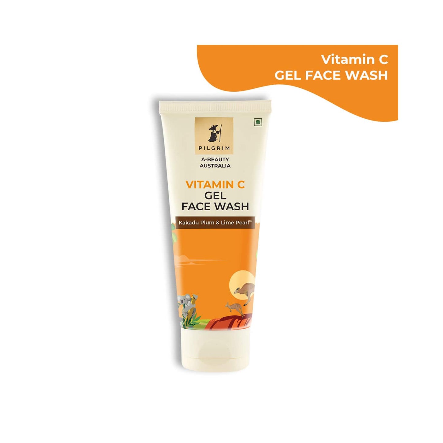 Pilgrim Vitamin C Gel Face Wash With Kakadu Plum & Lime Pearl (100ml)