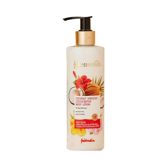 Fabessentials by Fabindia Coconut Hibiscus Cocoa Butter Body Lotion (250ml)